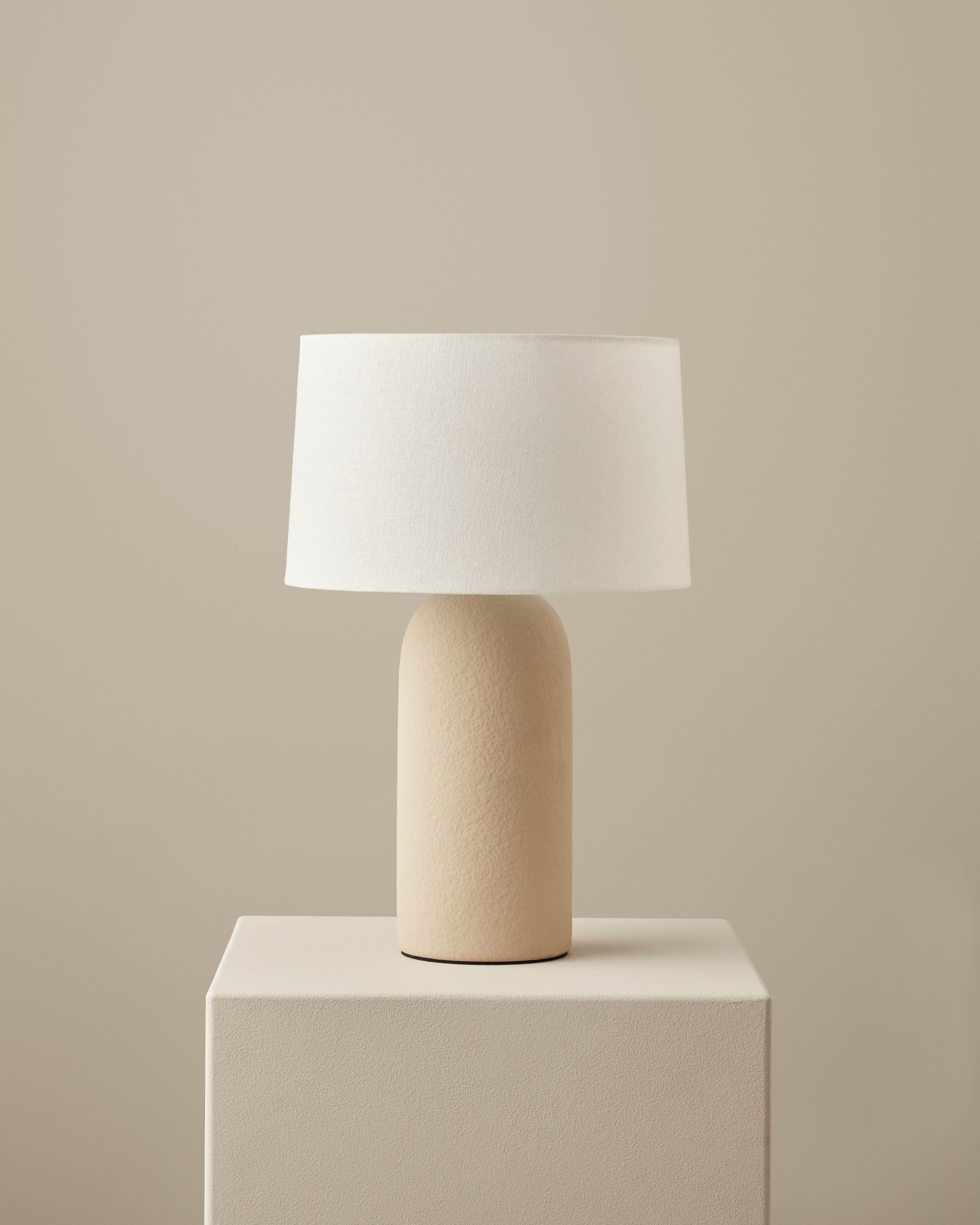 Hugo Ceramic Table Lamp Stone - Milk & Sugar