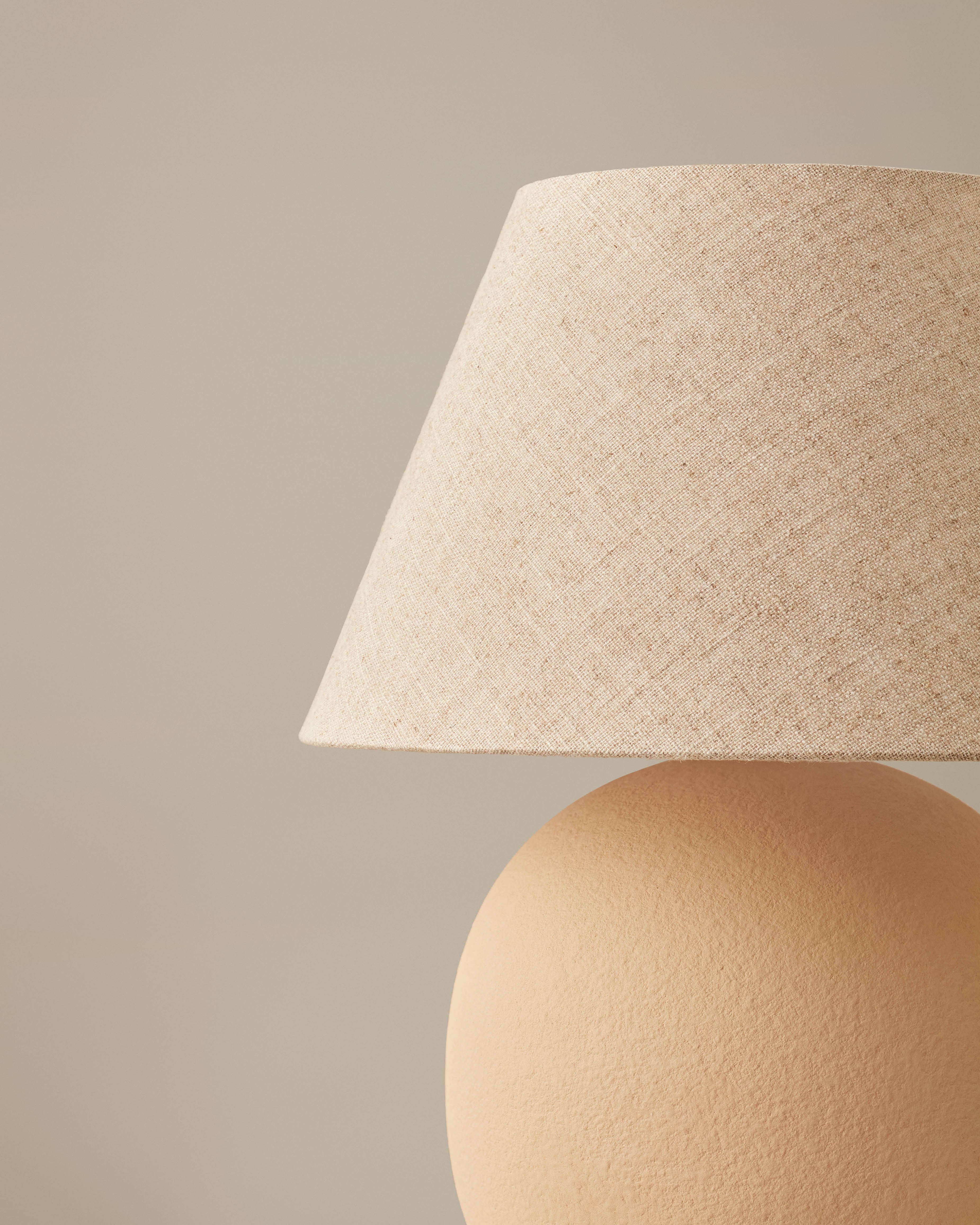 Tuck Ceramic Table Lamp Straw - Milk & Sugar