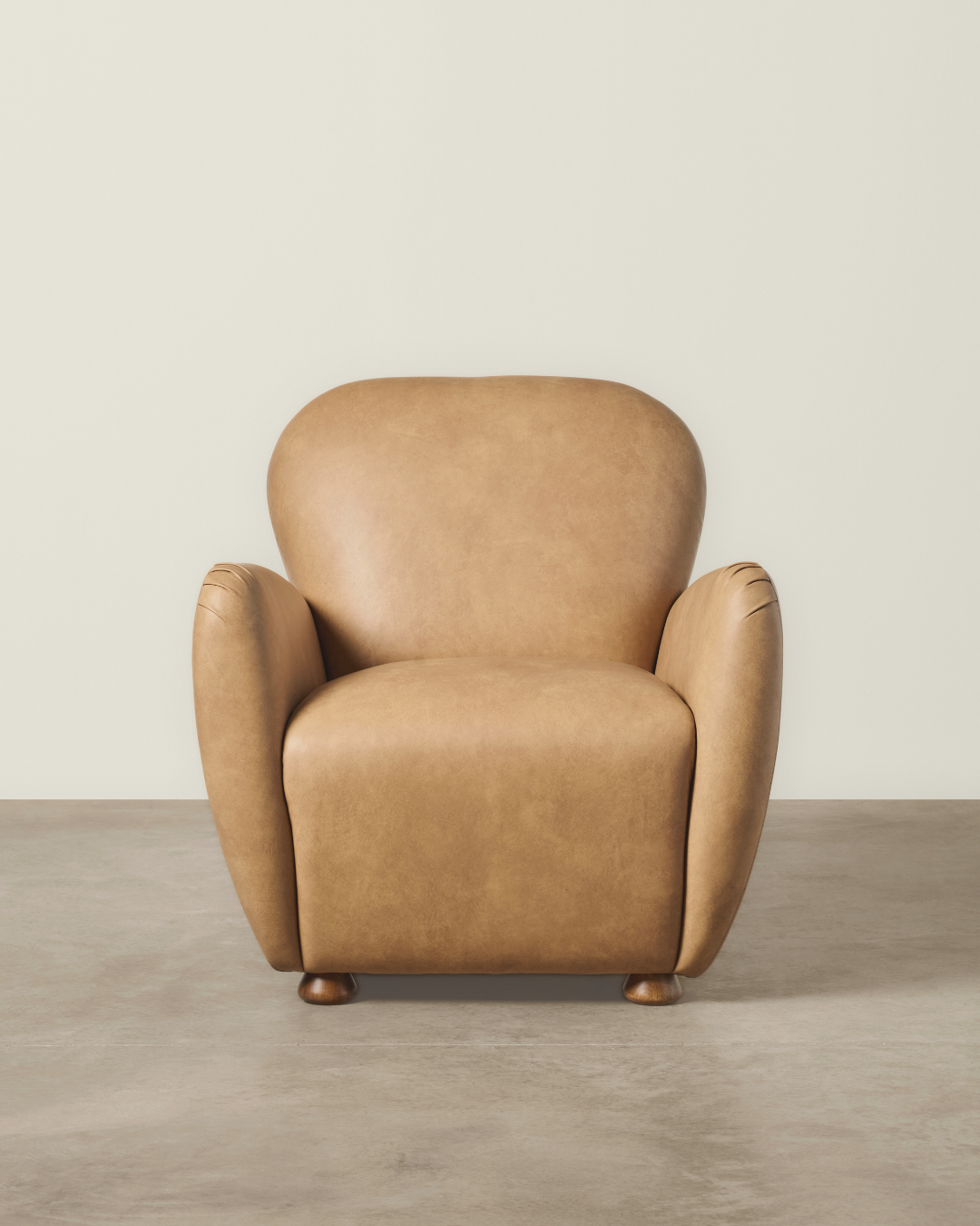 Edith Armchair - Tan Leather - Milk & Sugar