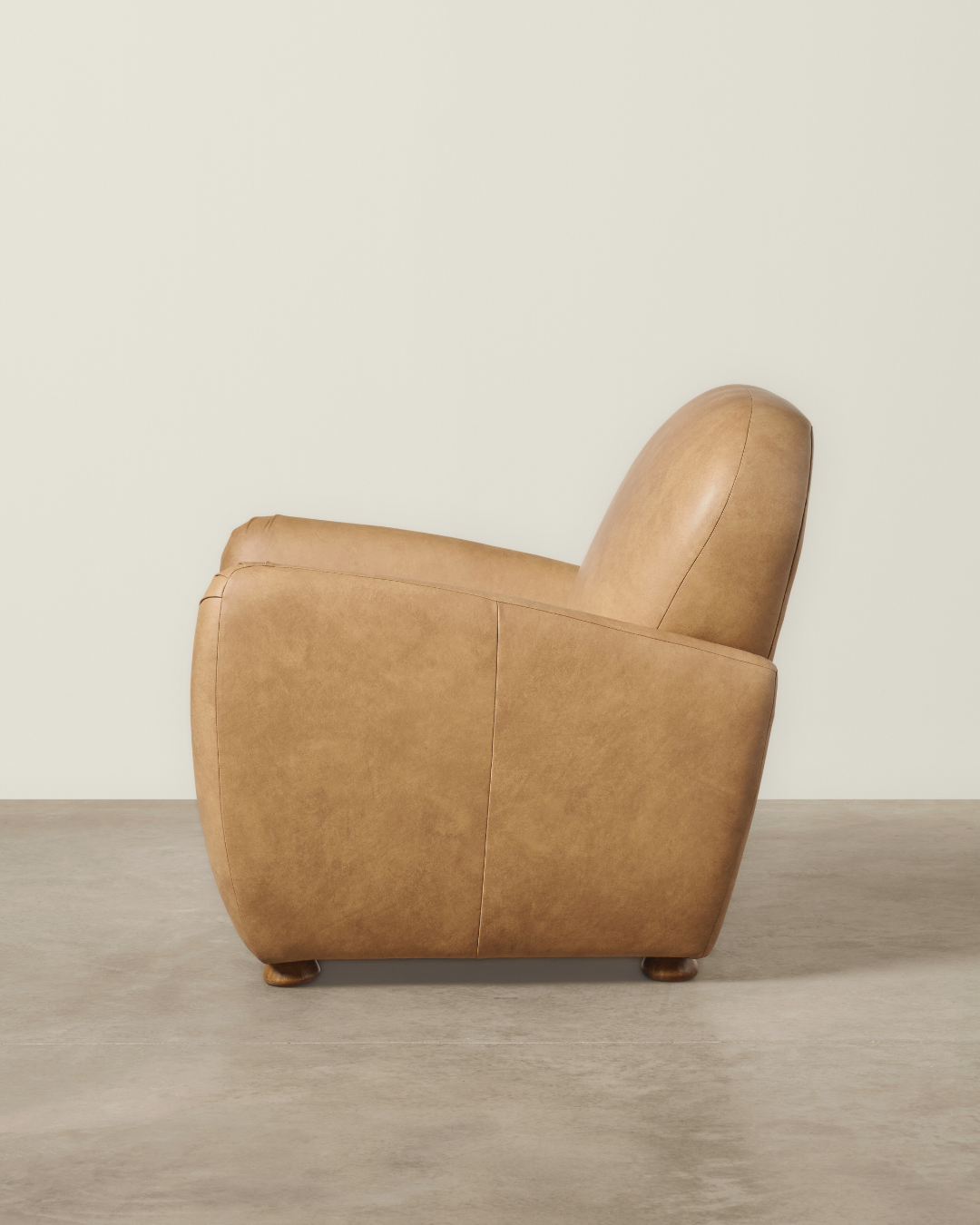 Edith Armchair - Tan Leather - Milk & Sugar