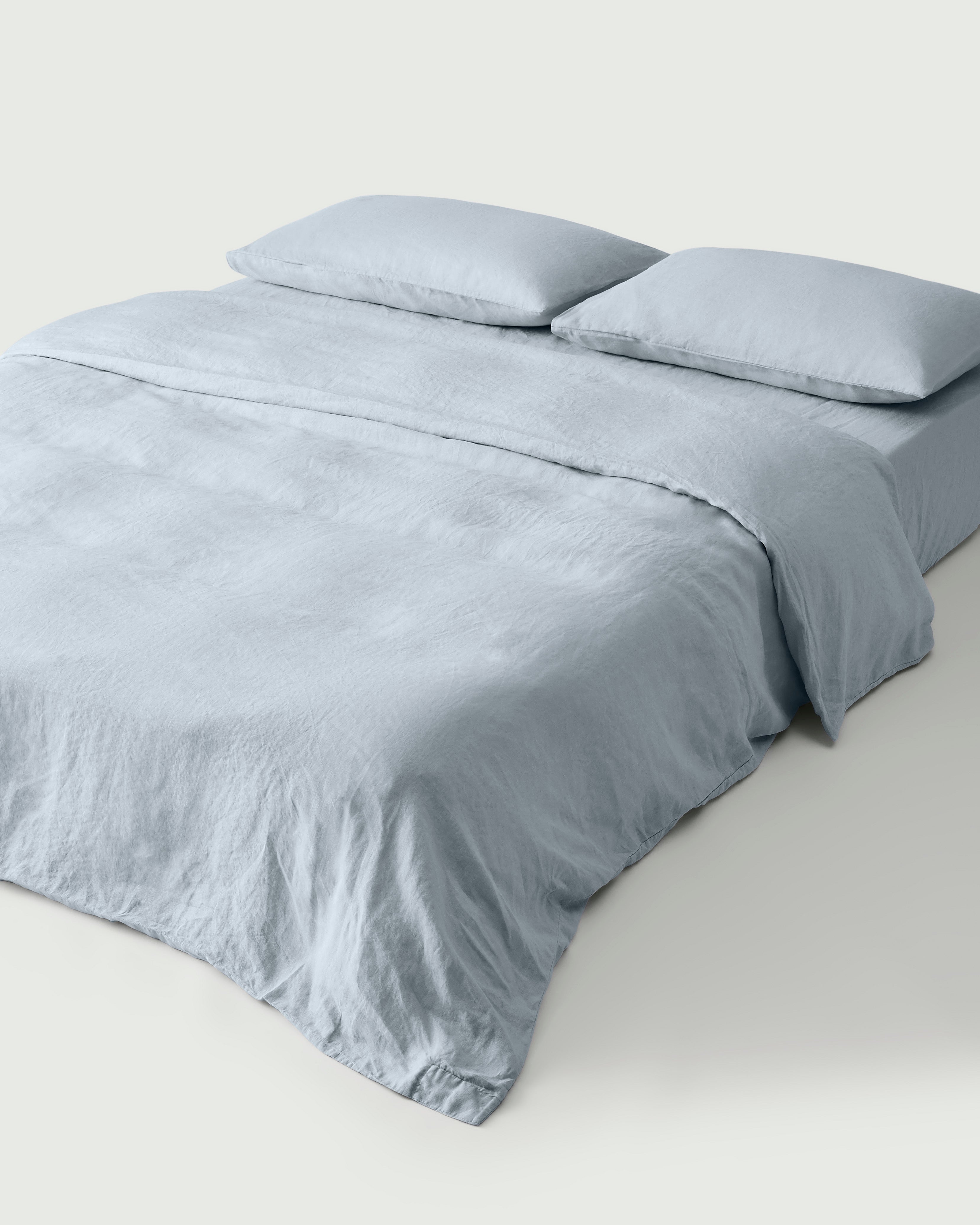 Linen Duvet Cover in Sky