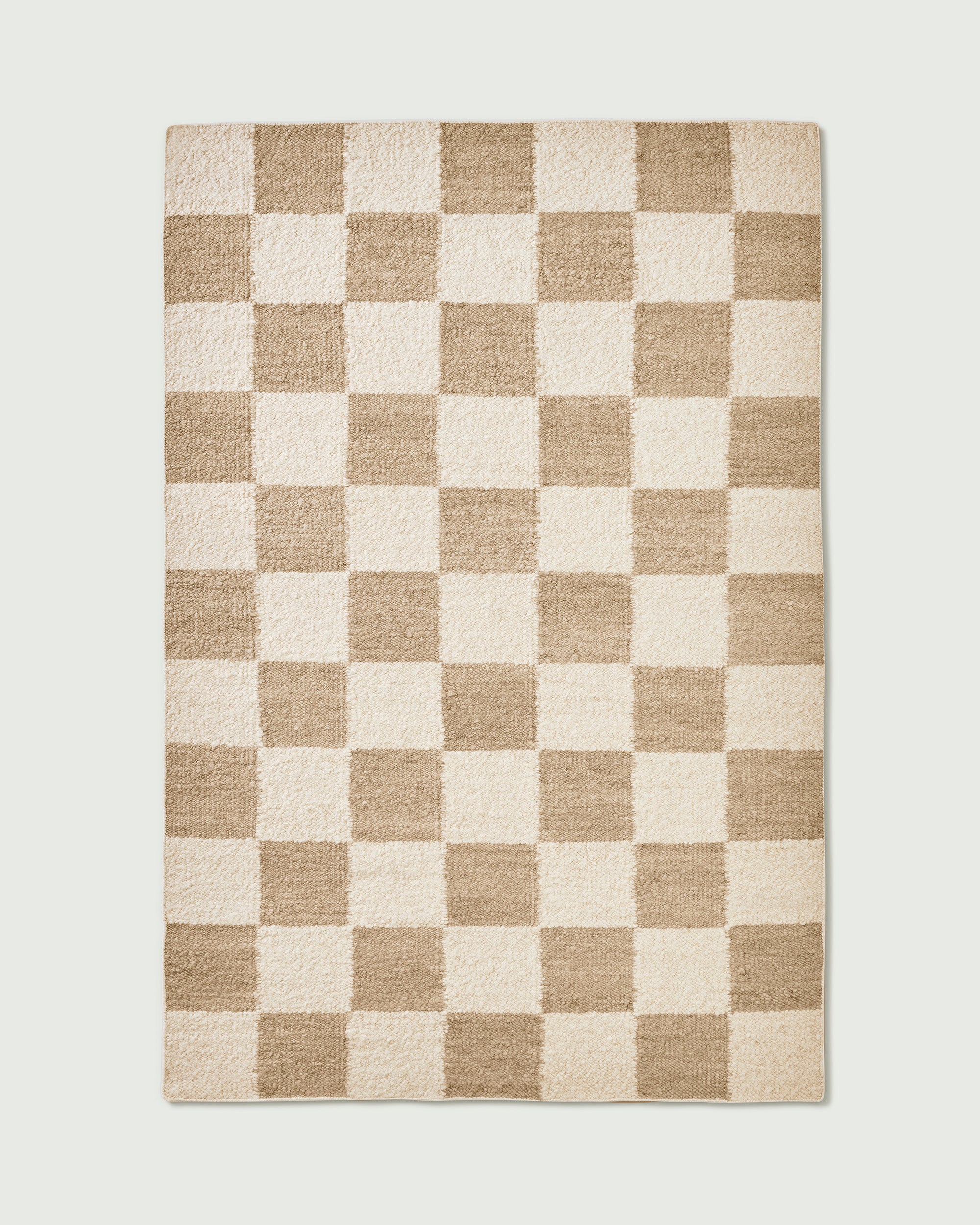 Checker Rug Ivory & Sand - Milk & Sugar