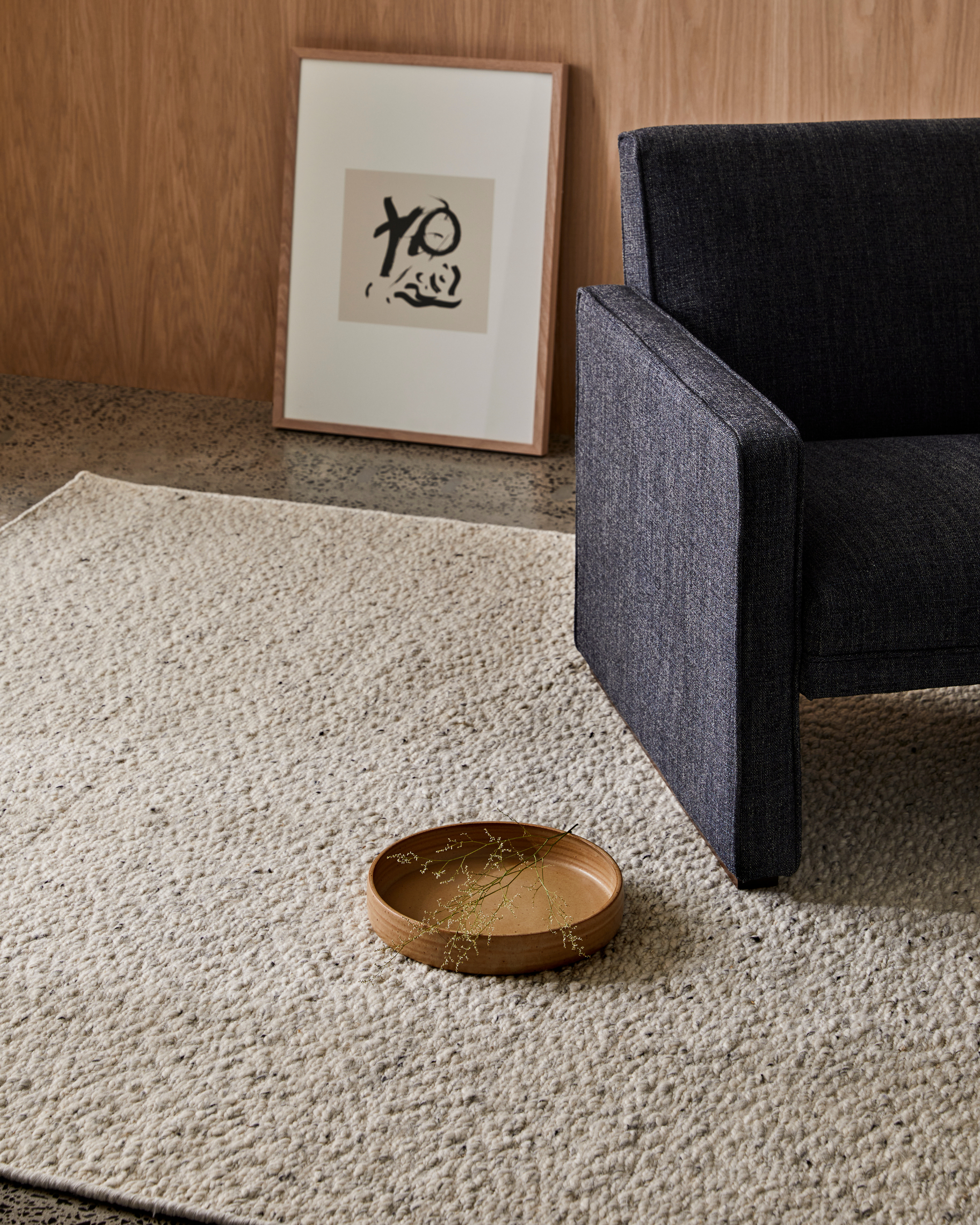 Sample of Evie Rug Silver - Milk & Sugar