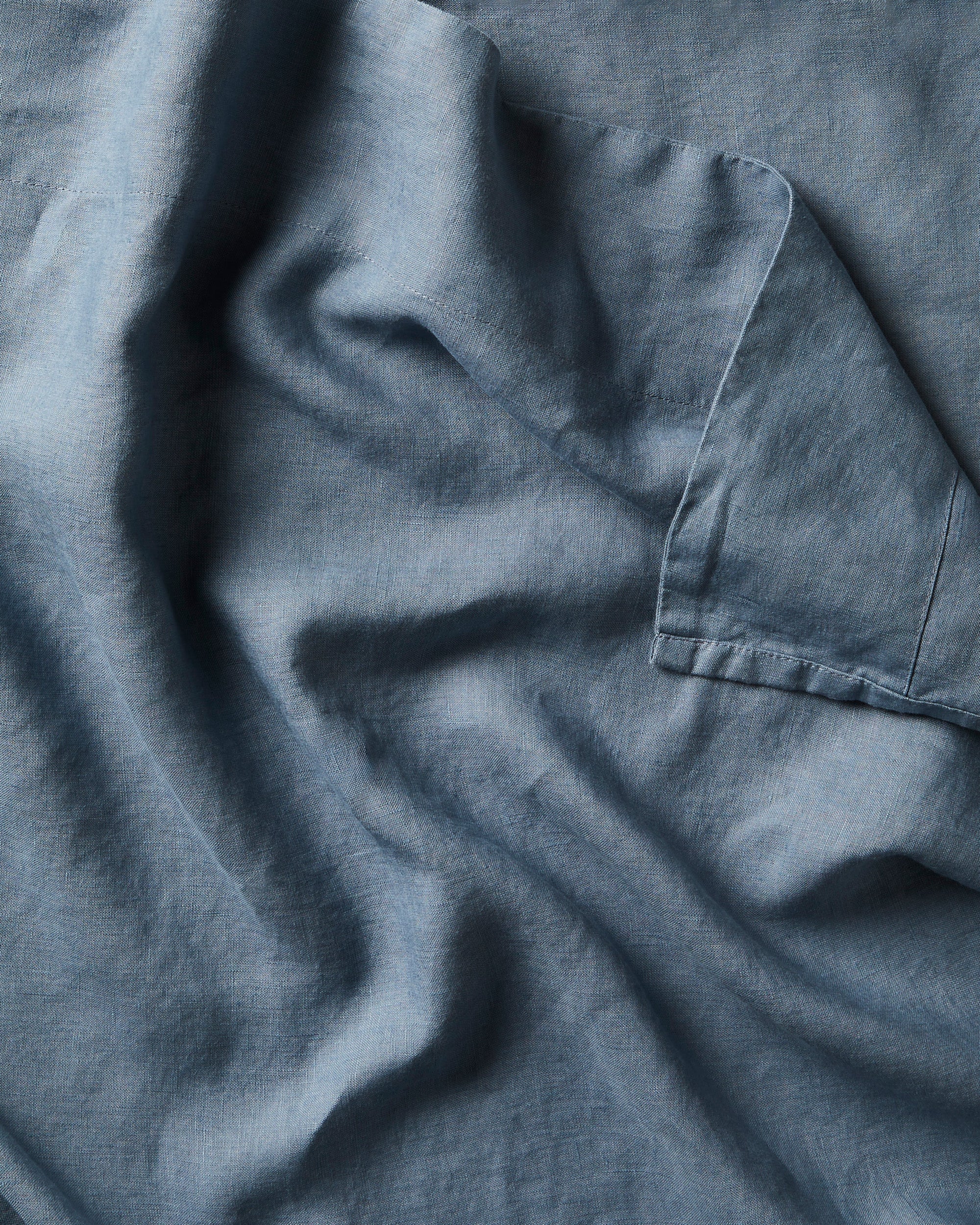 Linen Duvet Cover in Lagoon
