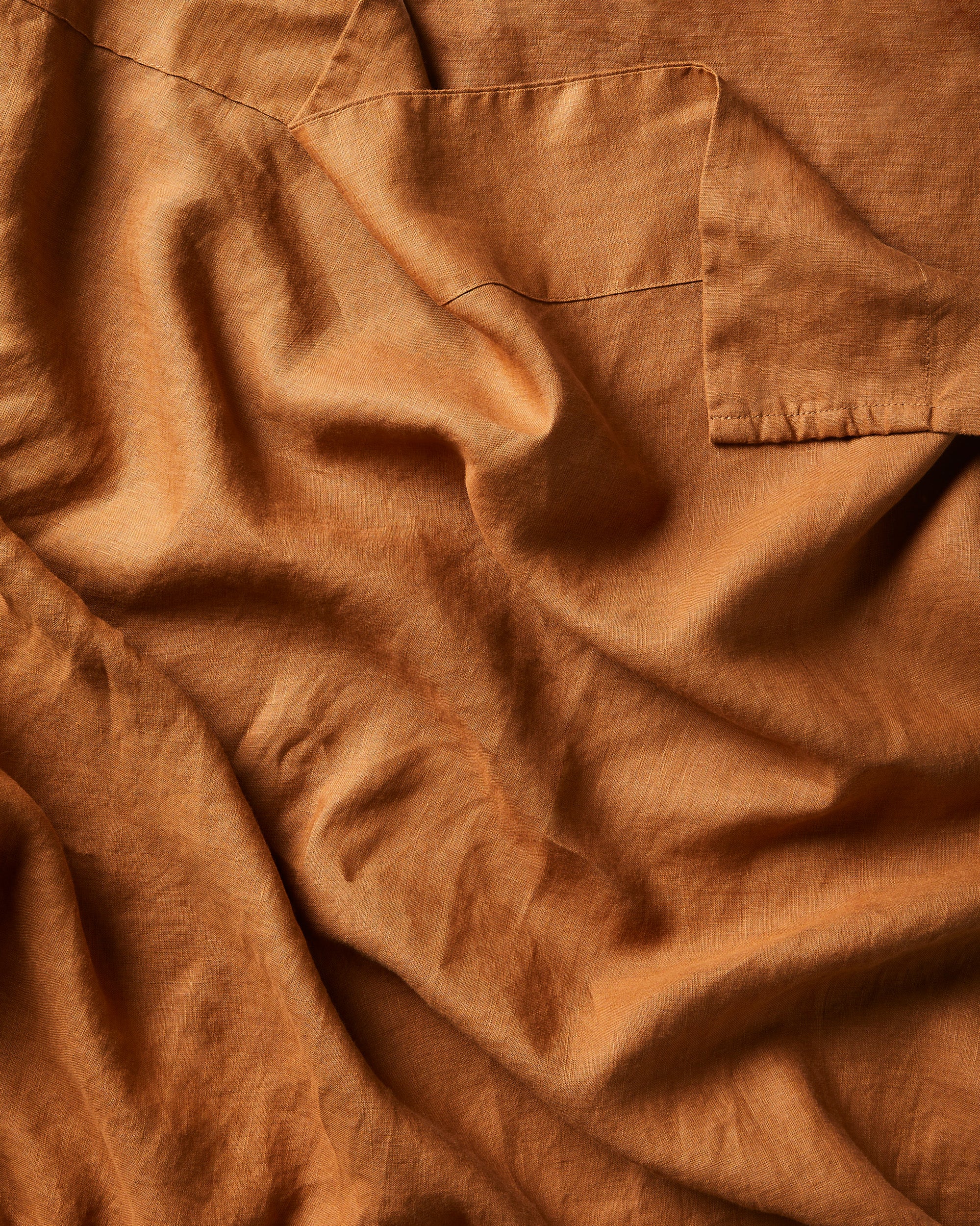 Linen Duvet Cover in Rust