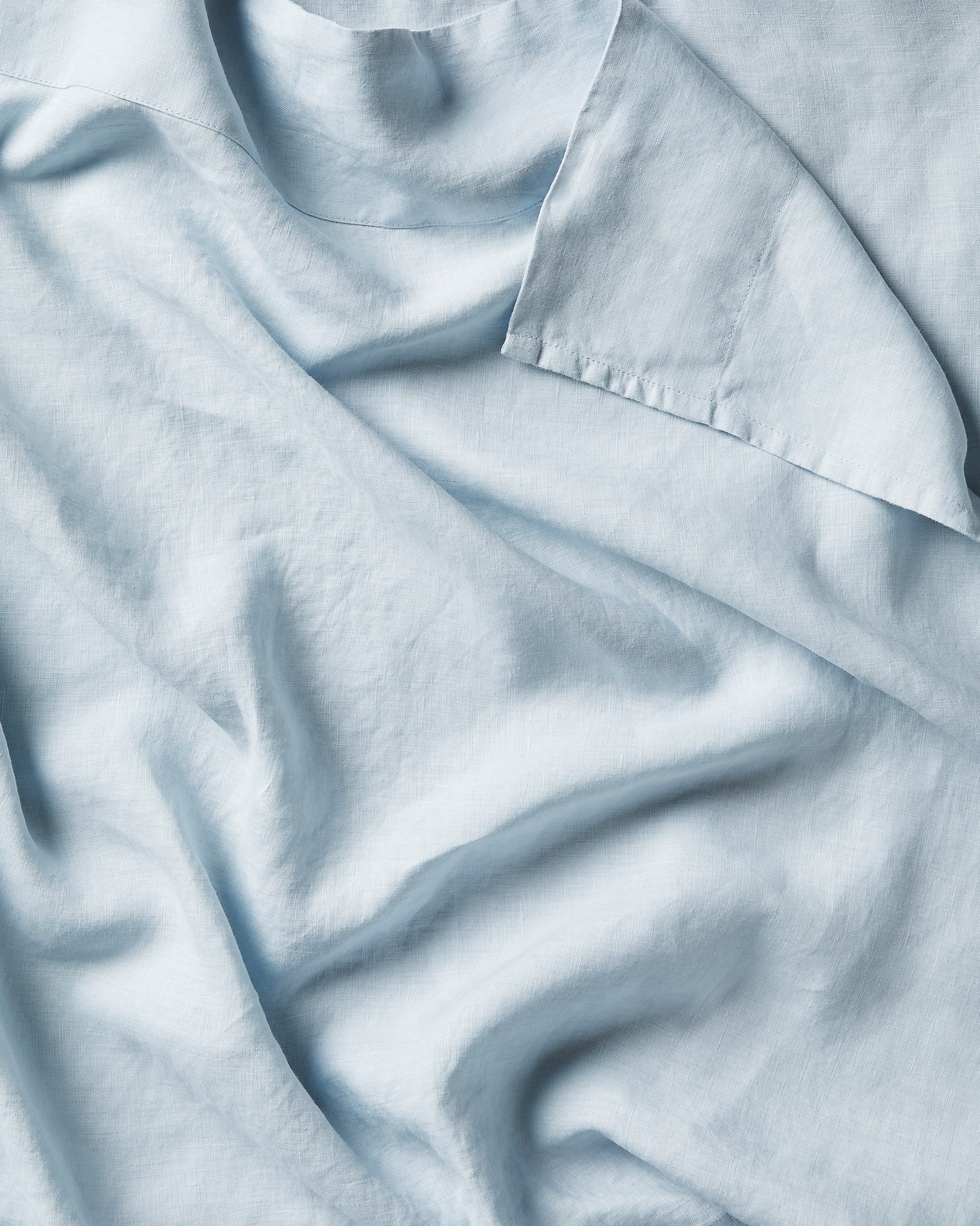 Linen Duvet Cover in Sky