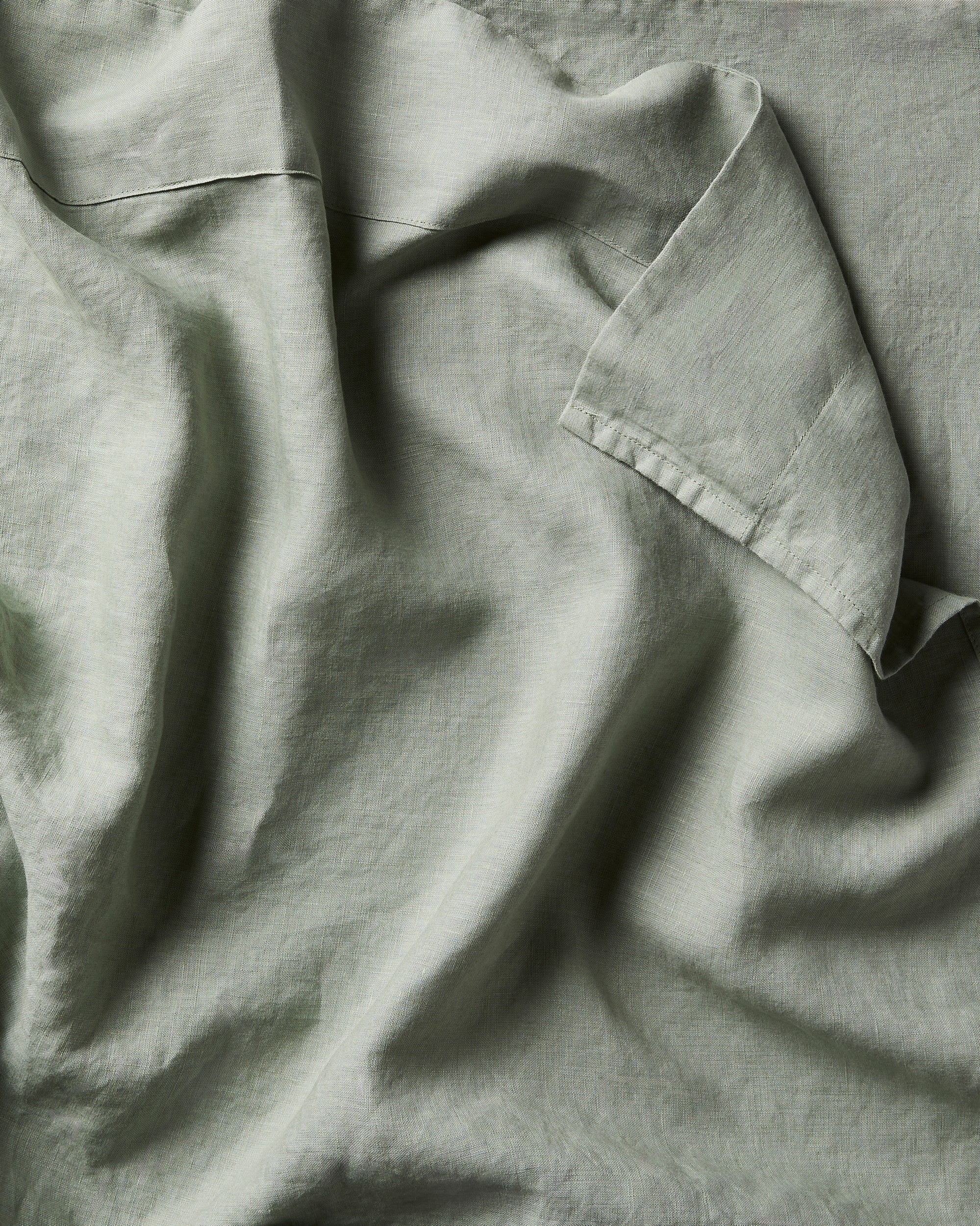 Linen Duvet Cover in Thyme