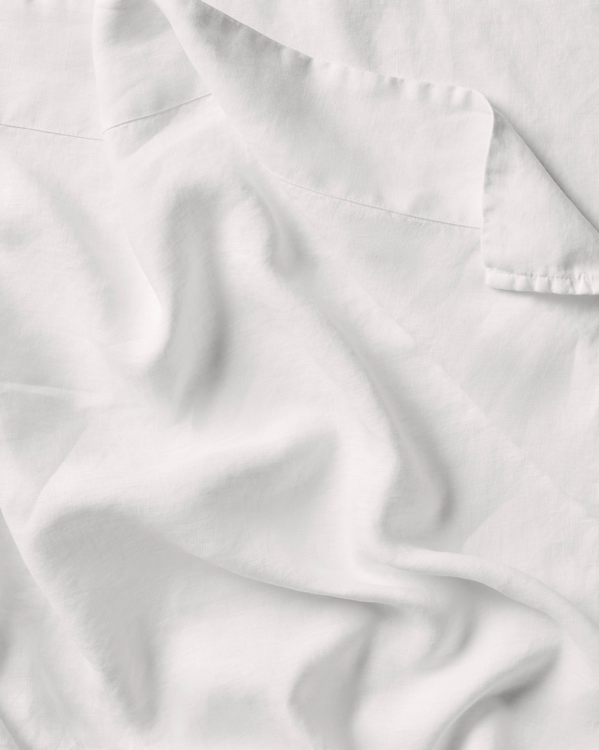 Linen Euro Pillowcase Pair in White