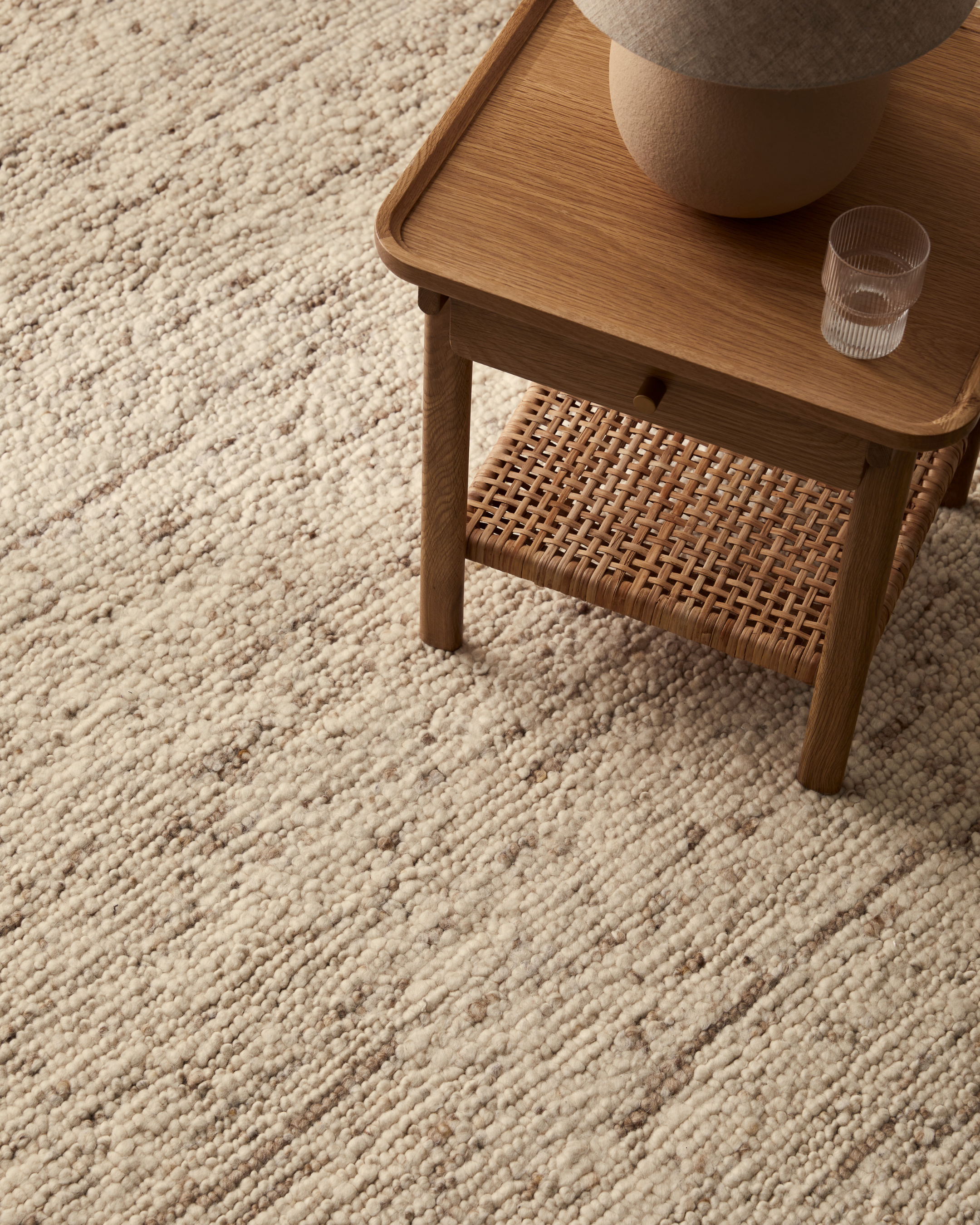 Sample of Hudson Rug Natural - Milk & Sugar