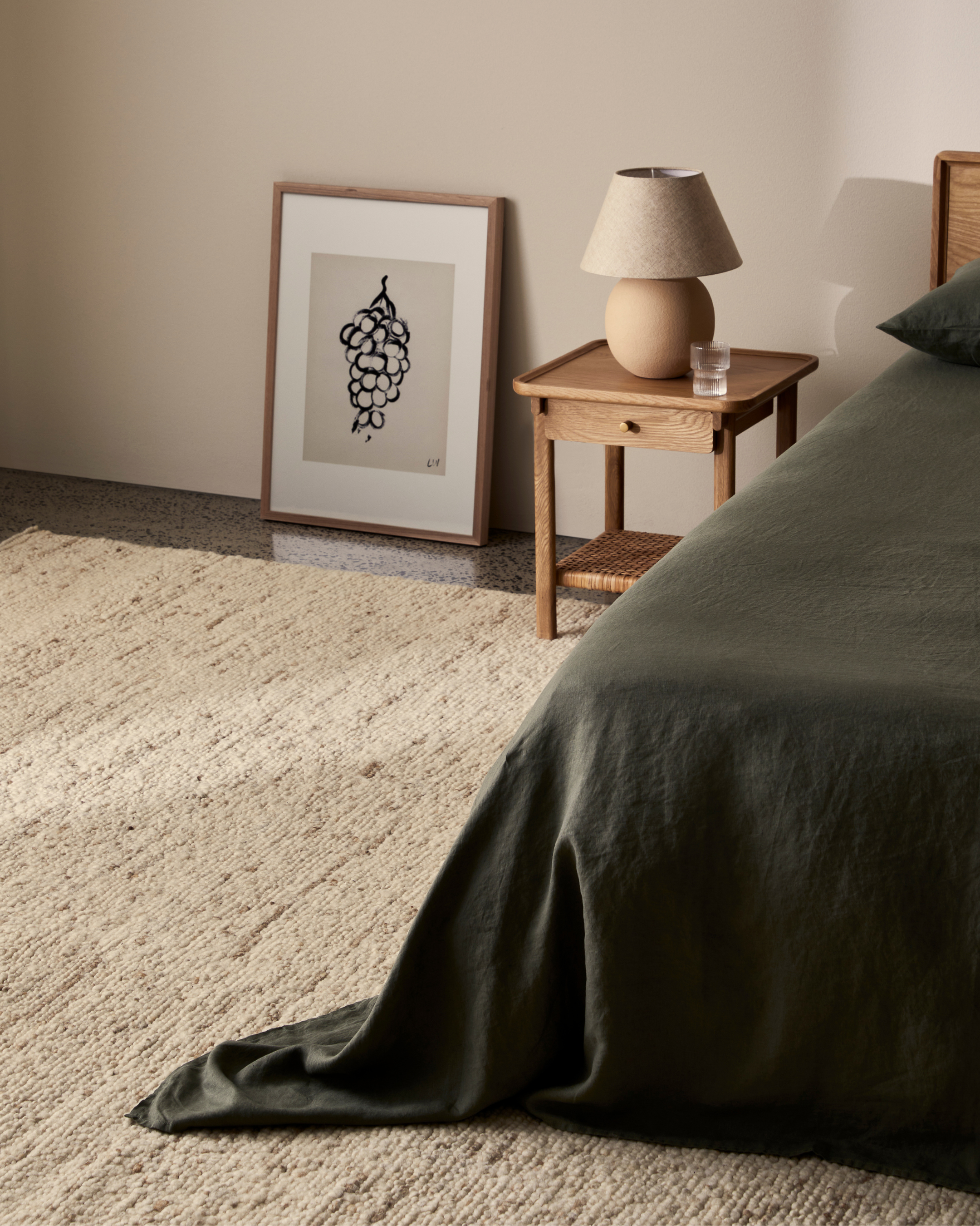 Sample of Hudson Rug Natural - Milk & Sugar