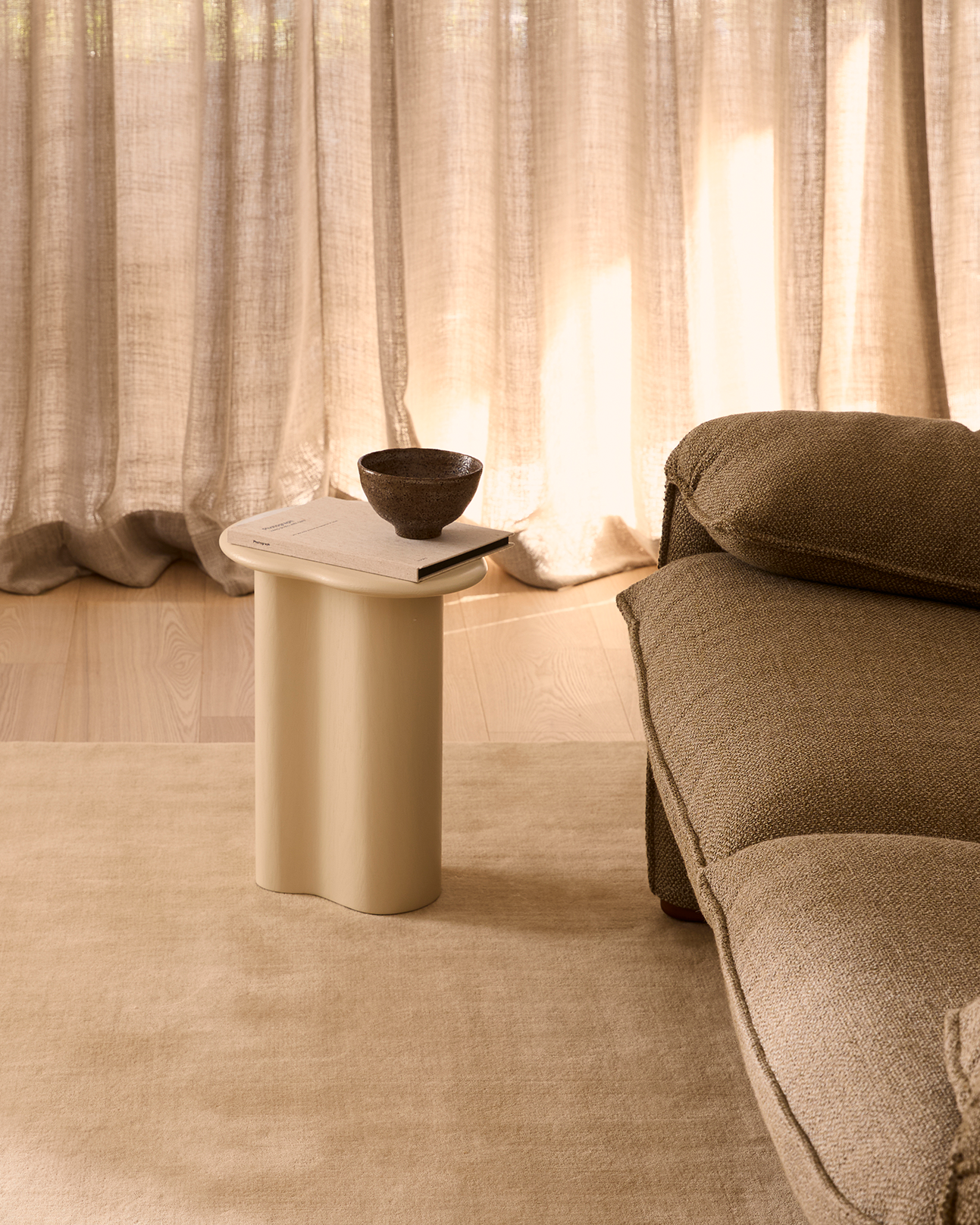 Cove Side Table Cream - Milk & Sugar