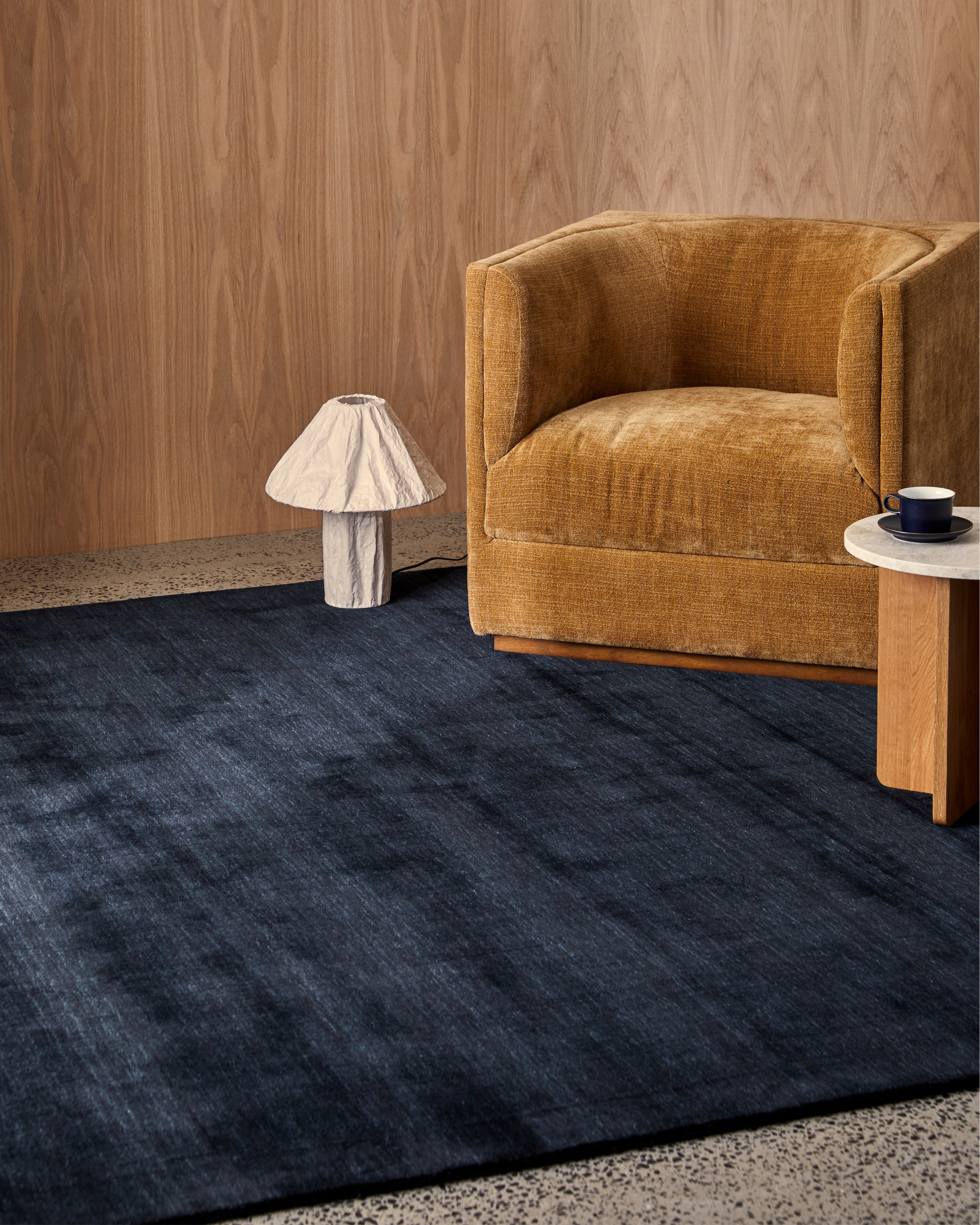 Lake Wool Rug Navy - Milk & Sugar