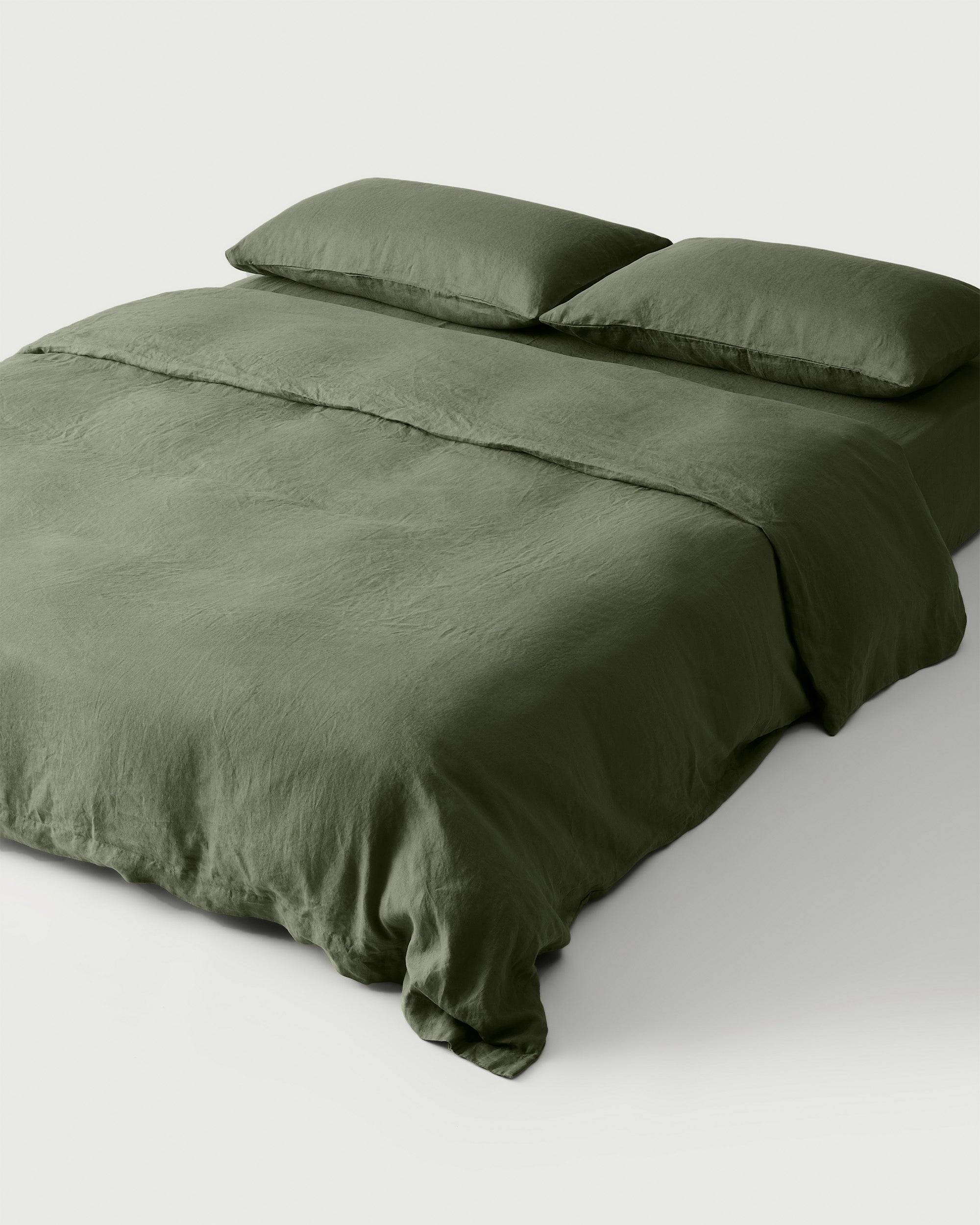 Linen Flat Sheet in Fern - Milk & Sugar