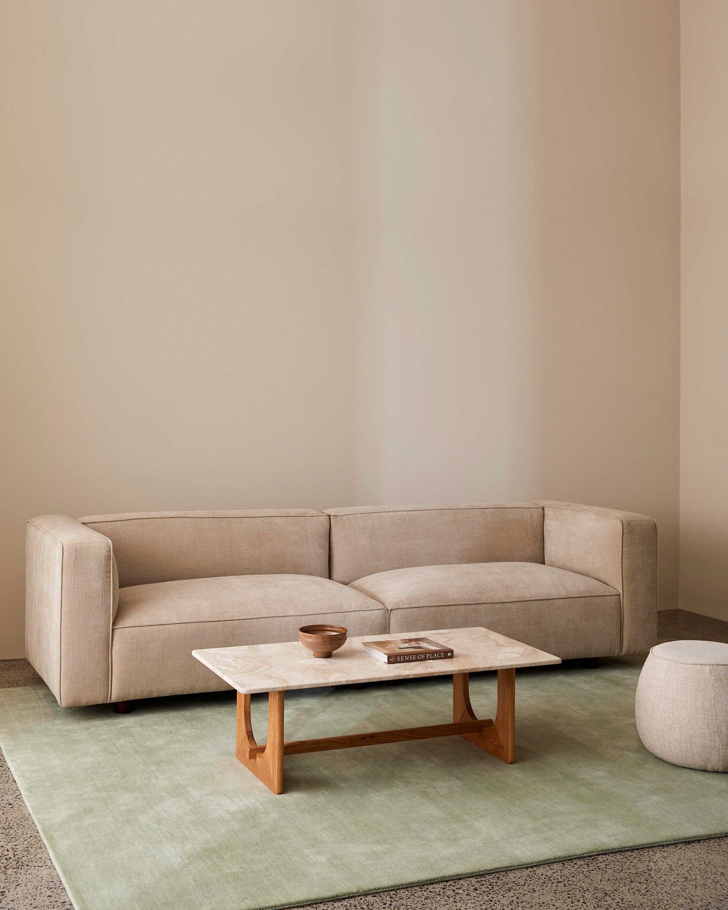 Alma Sofa - Chenille Oat - Milk & Sugar