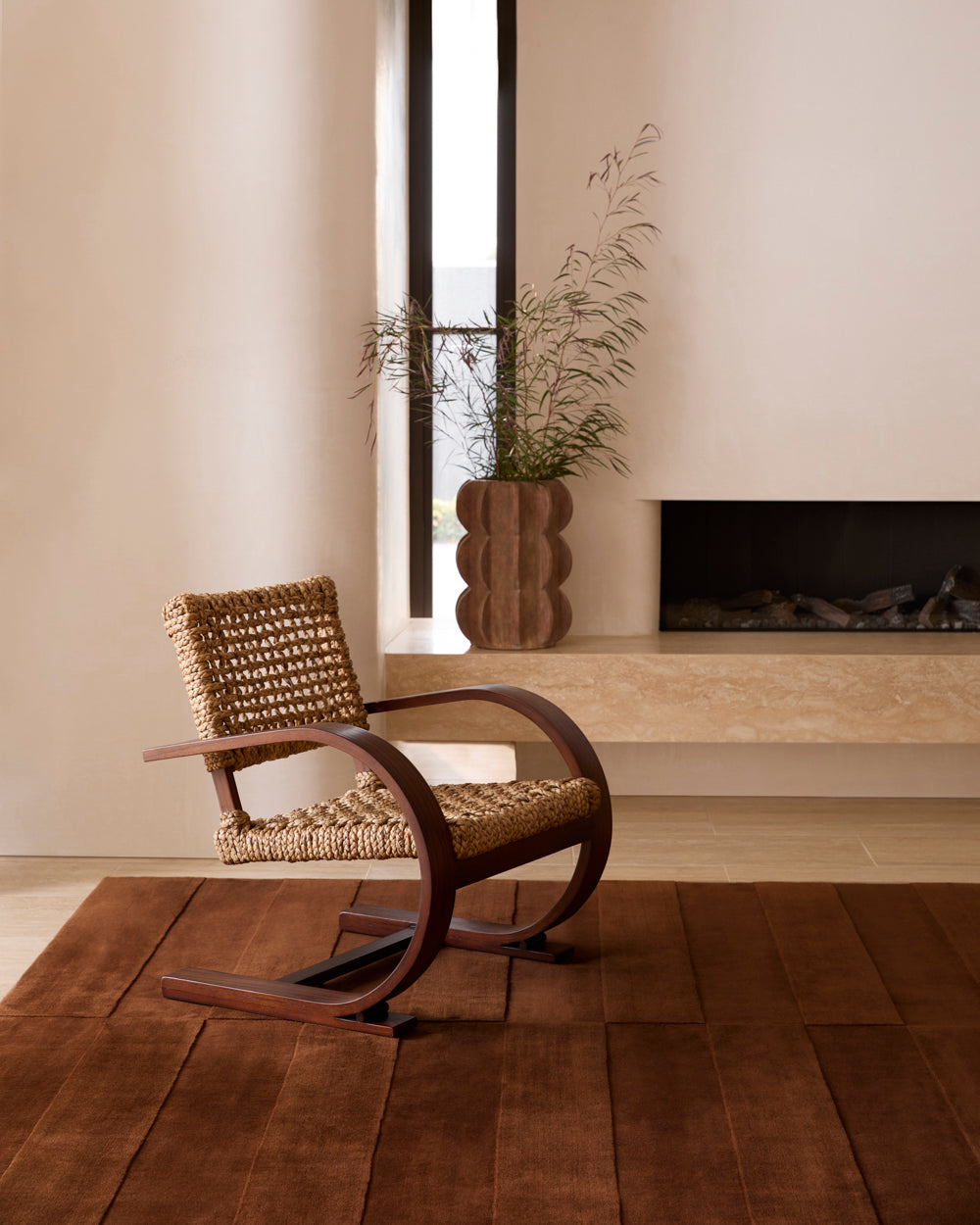 Sample of Trace Weave Walnut