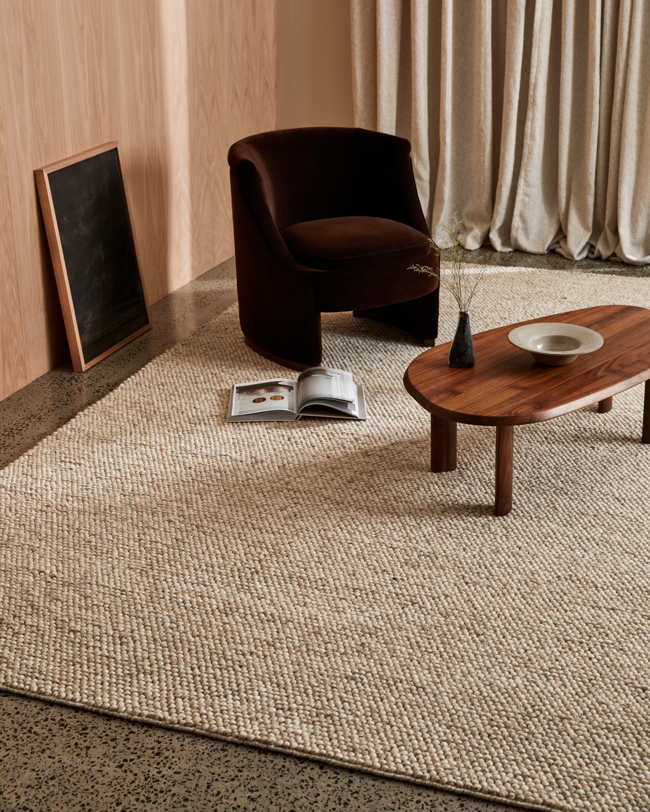 Sample of Pebble Rug Stone - Milk & Sugar