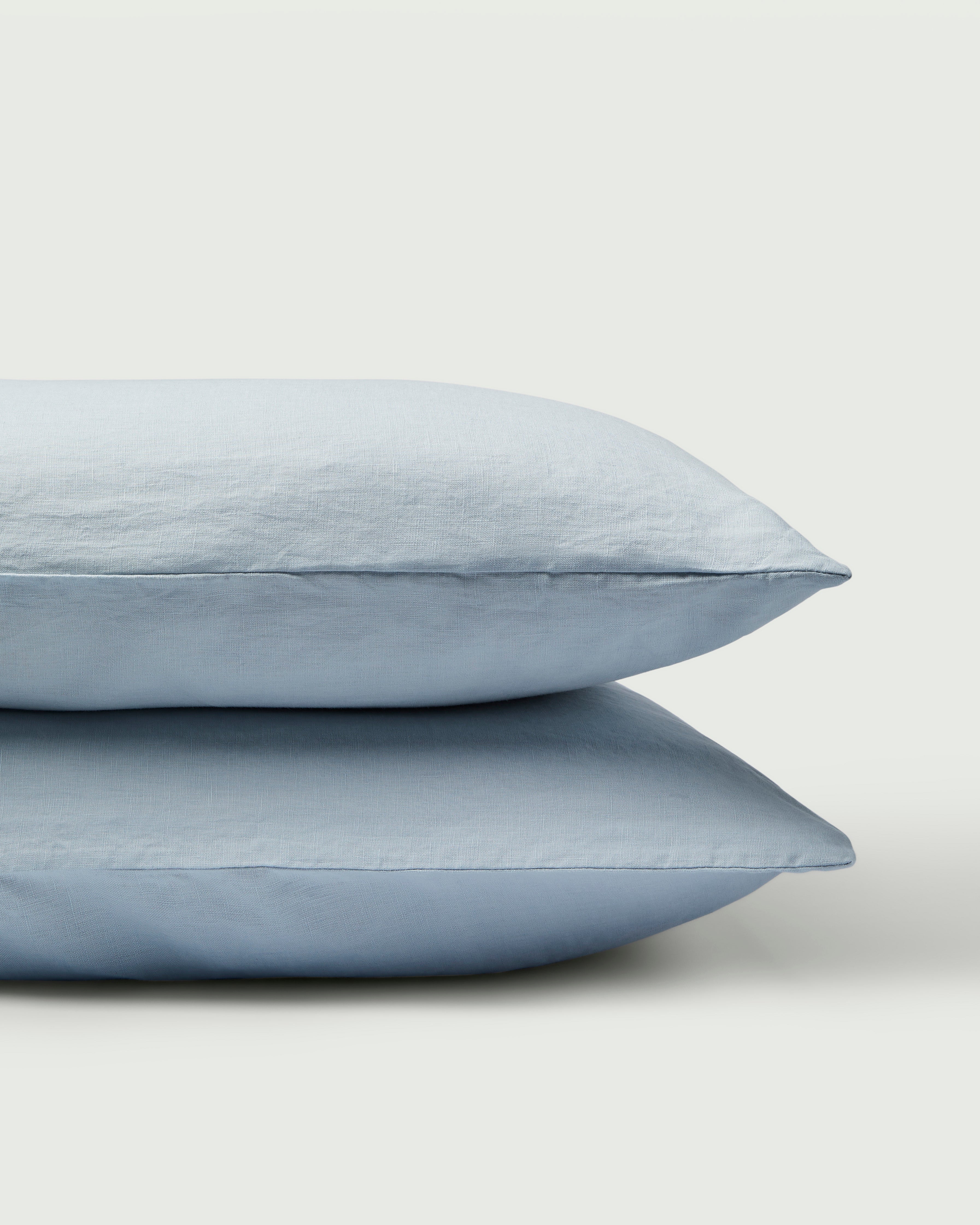 Linen Pillowcase Pair in Sky