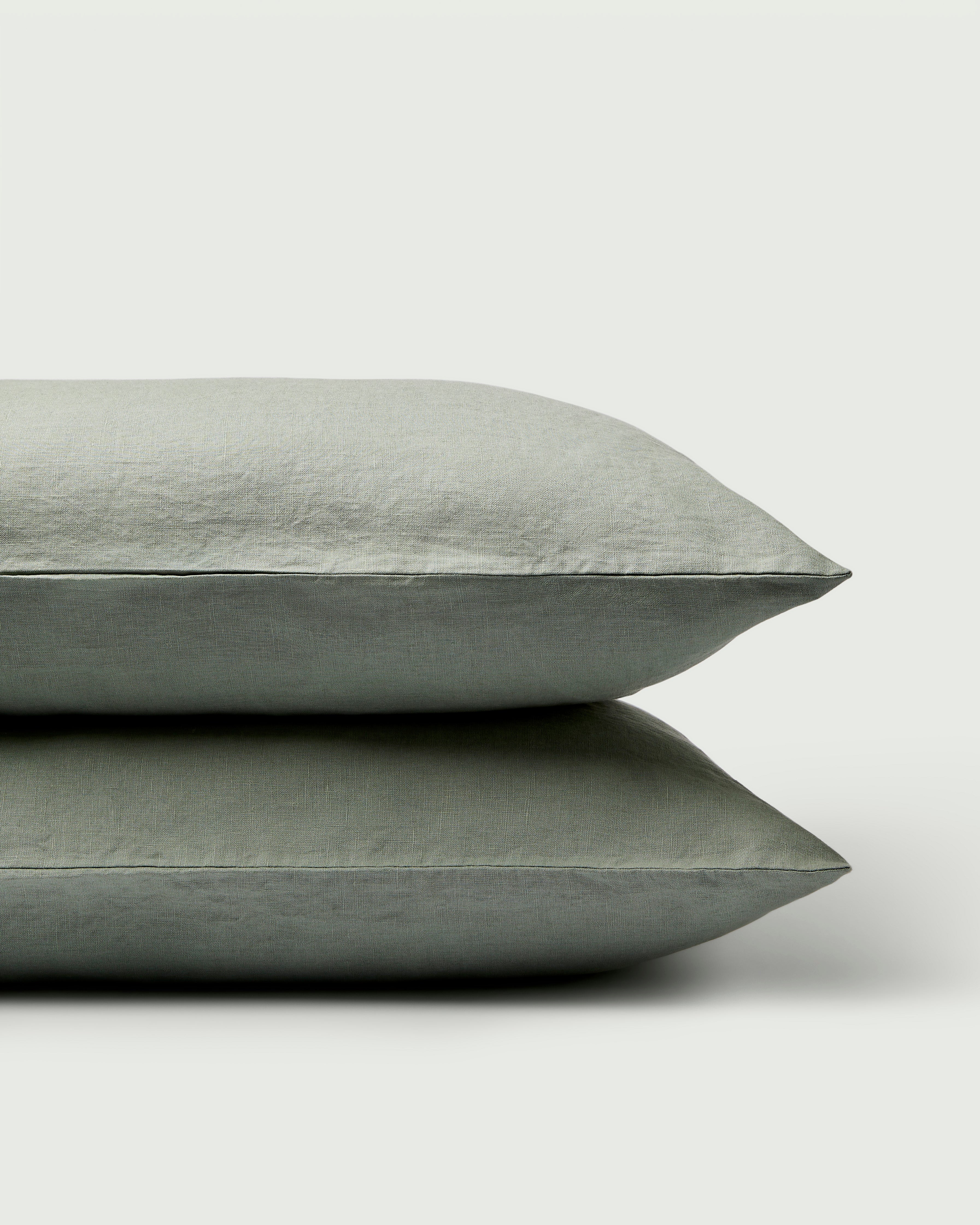 Linen Pillowcase Pair in Thyme