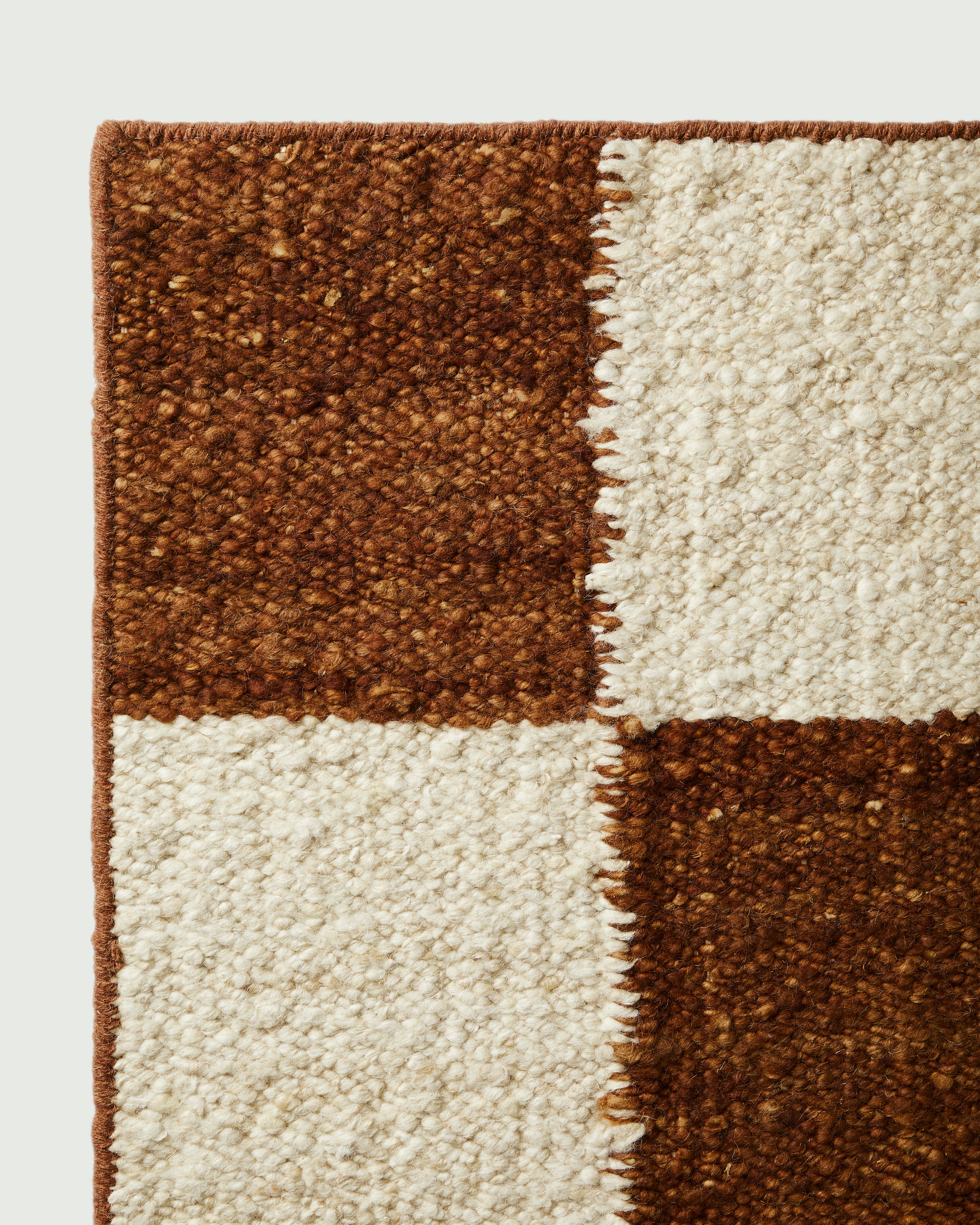 Sample of Checker Rug Russet - Milk & Sugar