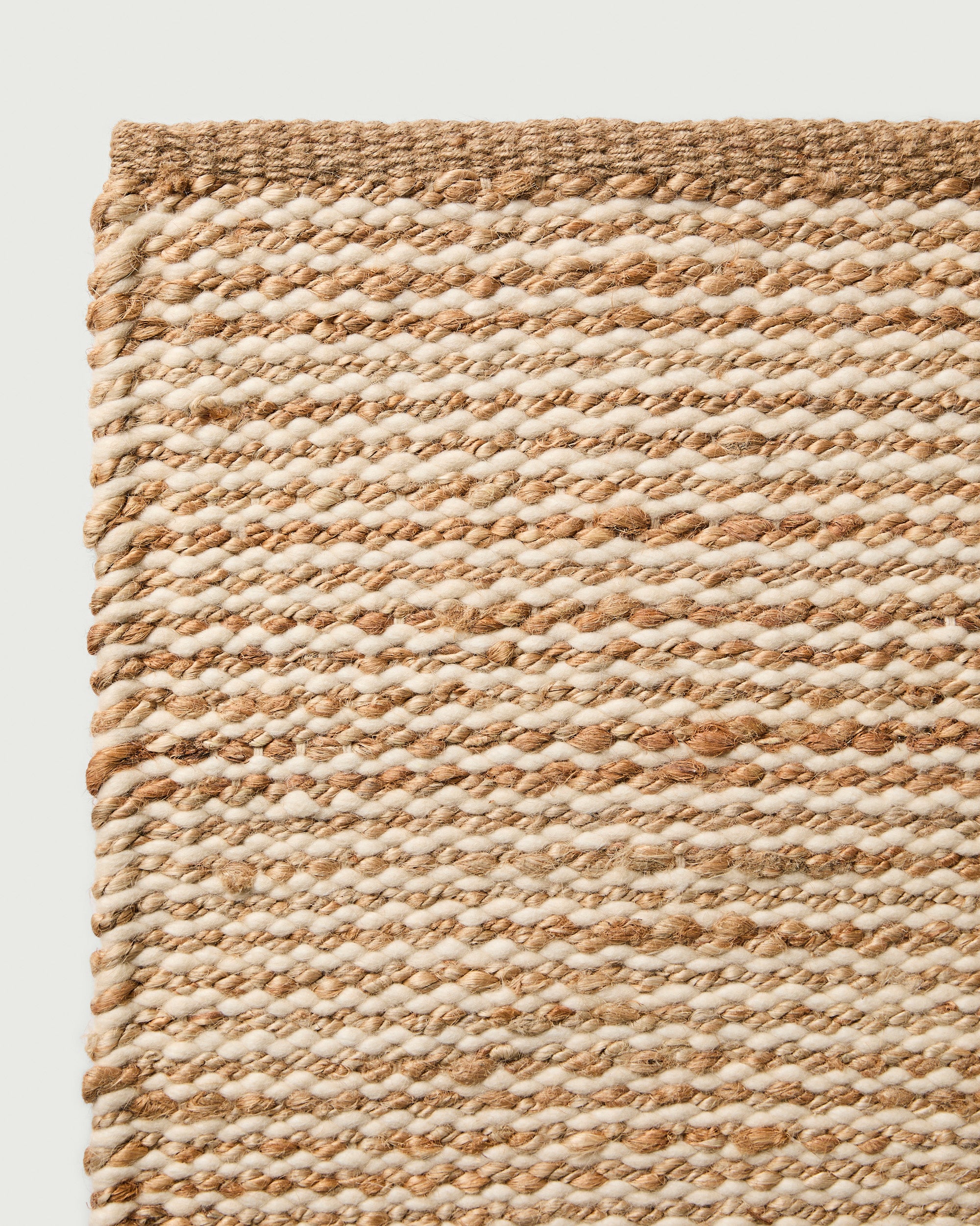 Ripple Jute & Wool Rug Natural - Milk & Sugar