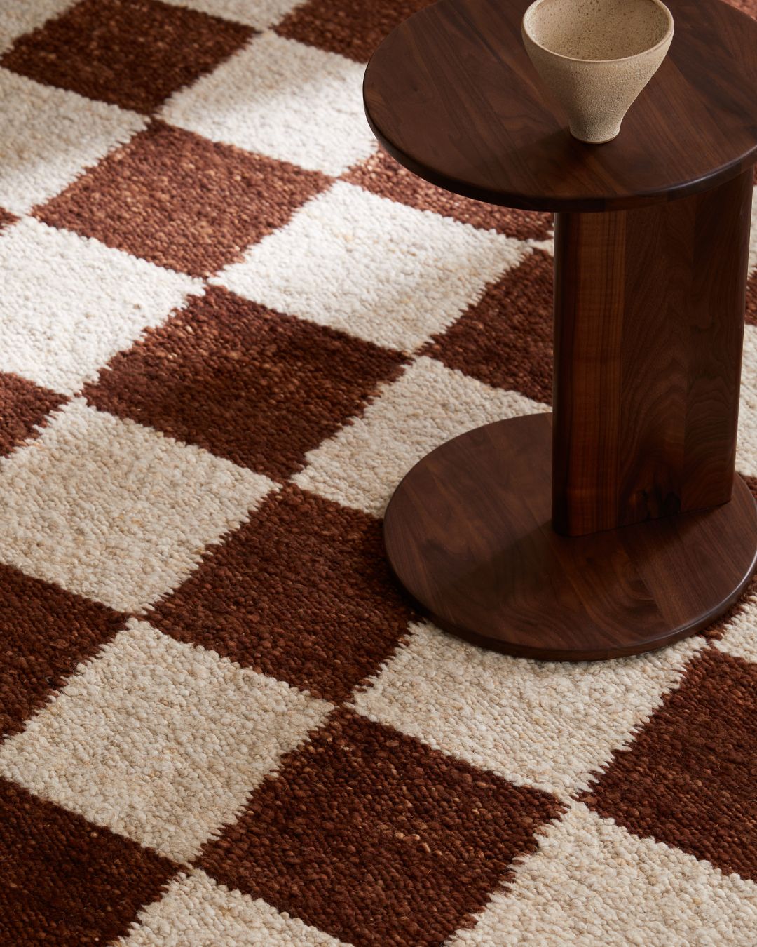 Checker Rug - Russet