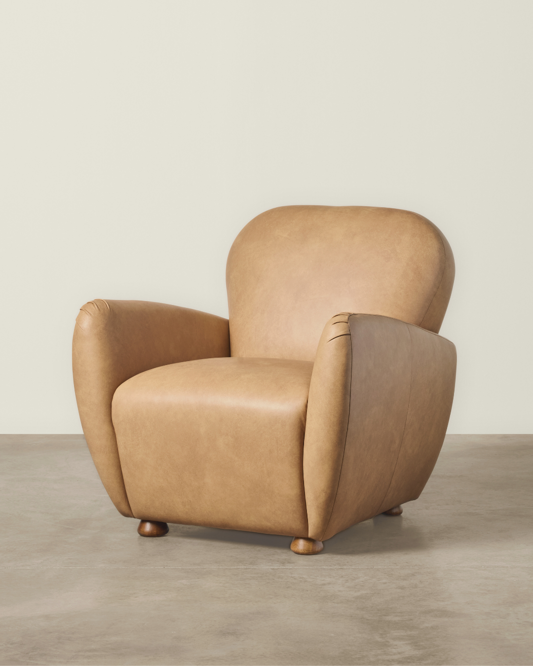 Edith Armchair - Tan Leather