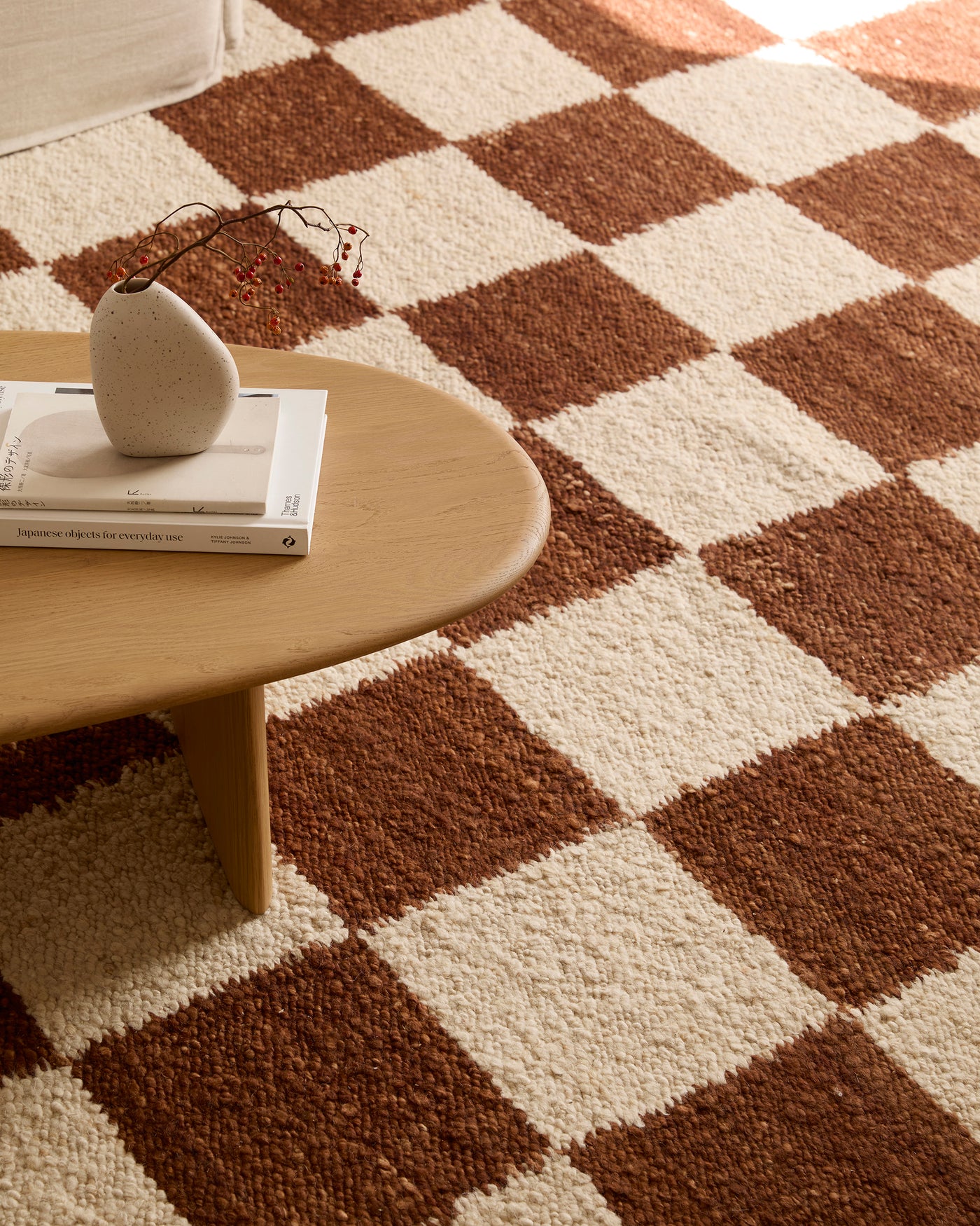 Checker Rug - Russet