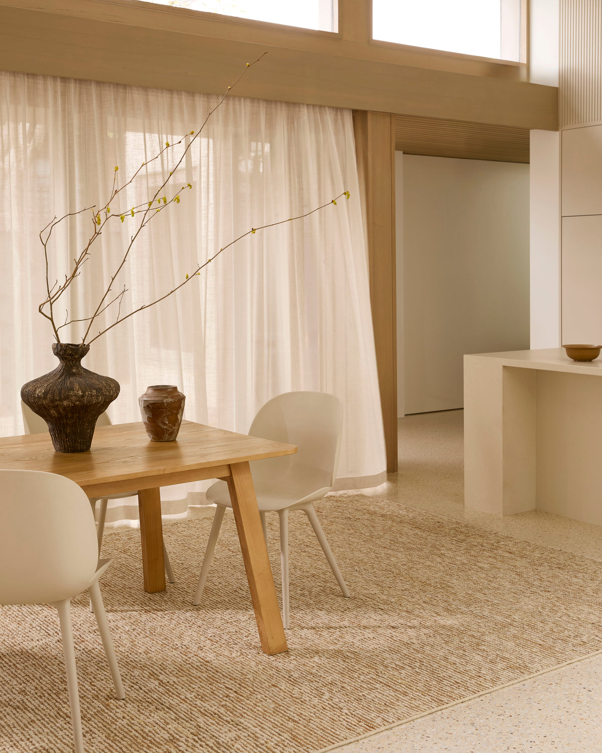 Drift Rug Natural – Textured Wool & Jute Rug | Milk & Sugar