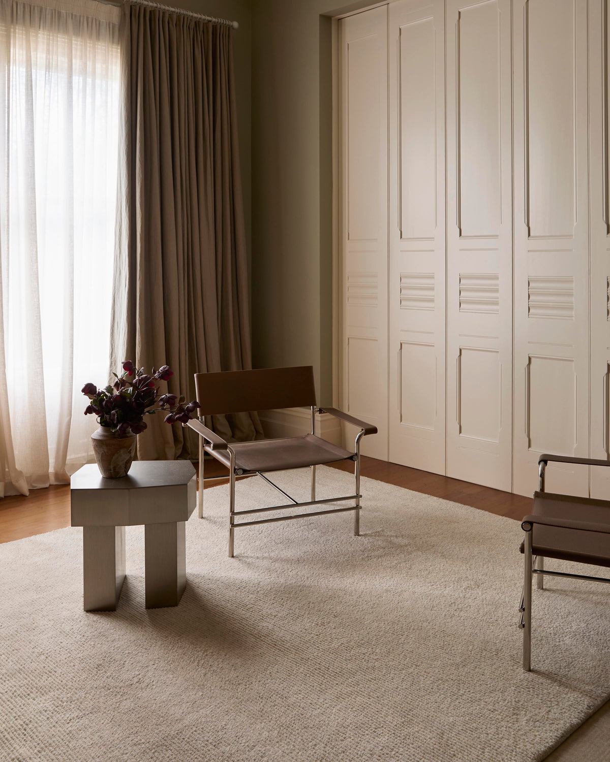 Echo Rug Mist – Textured Wool Rib Rug | Milk & Sugar