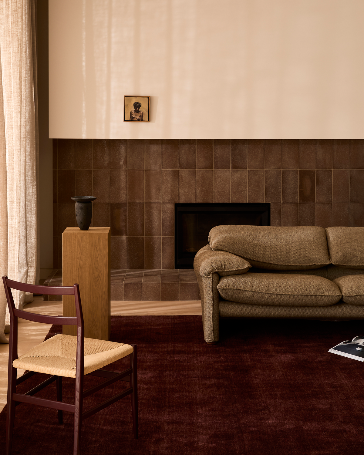 Lake Wool Rug - Bordeaux