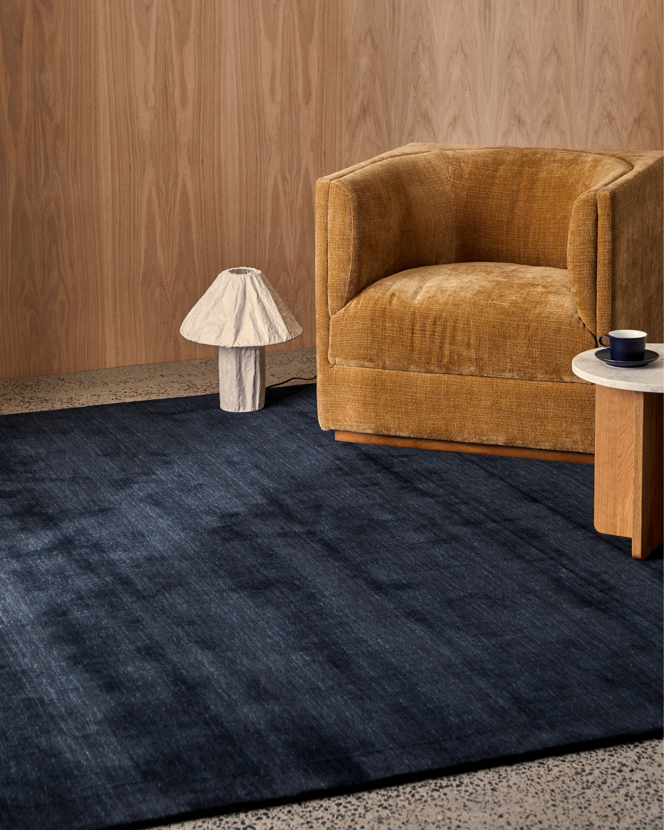 Lake Wool Rug Navy