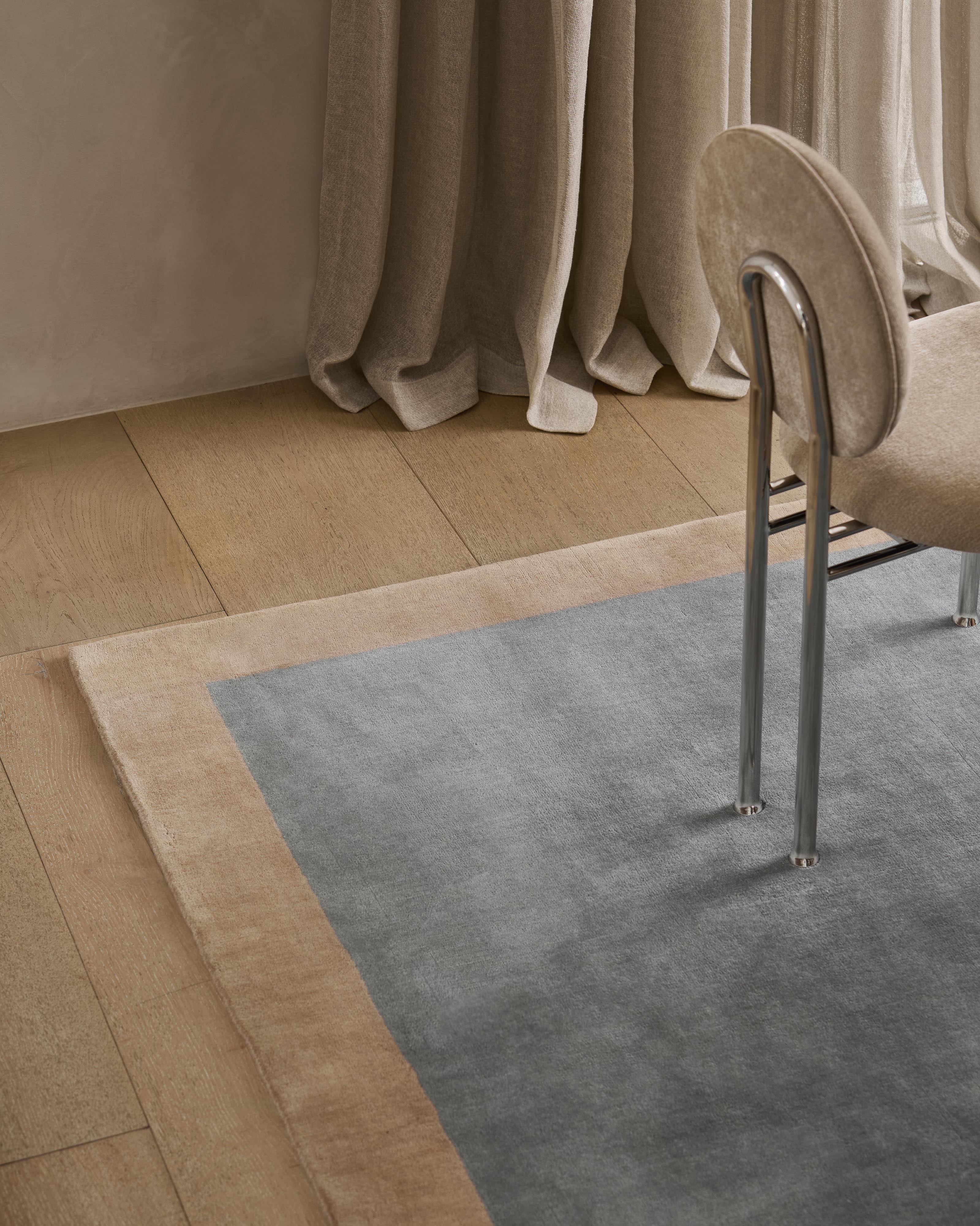 Frame Rug Stone & Steel
