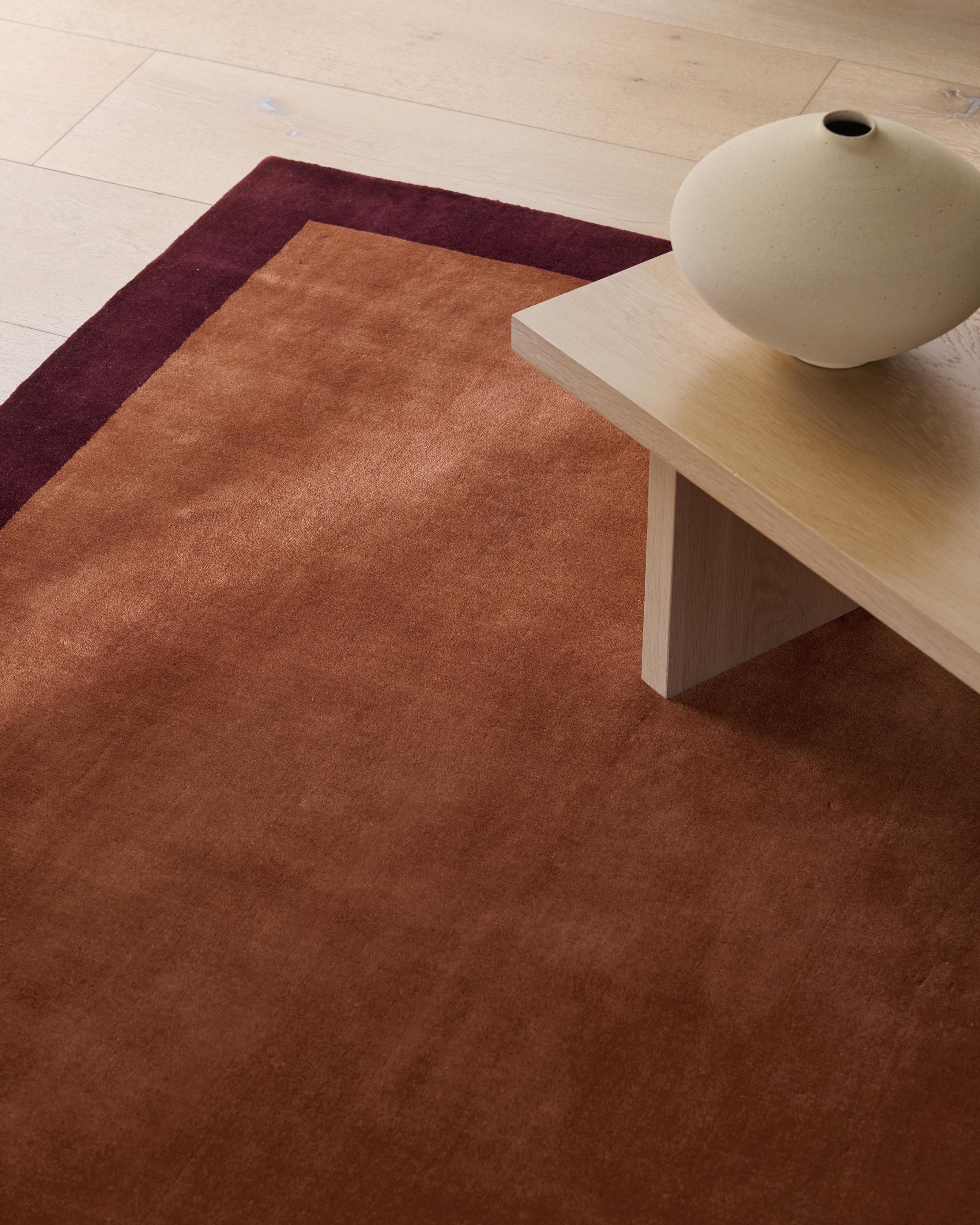Frame Rug Merlot & Copper