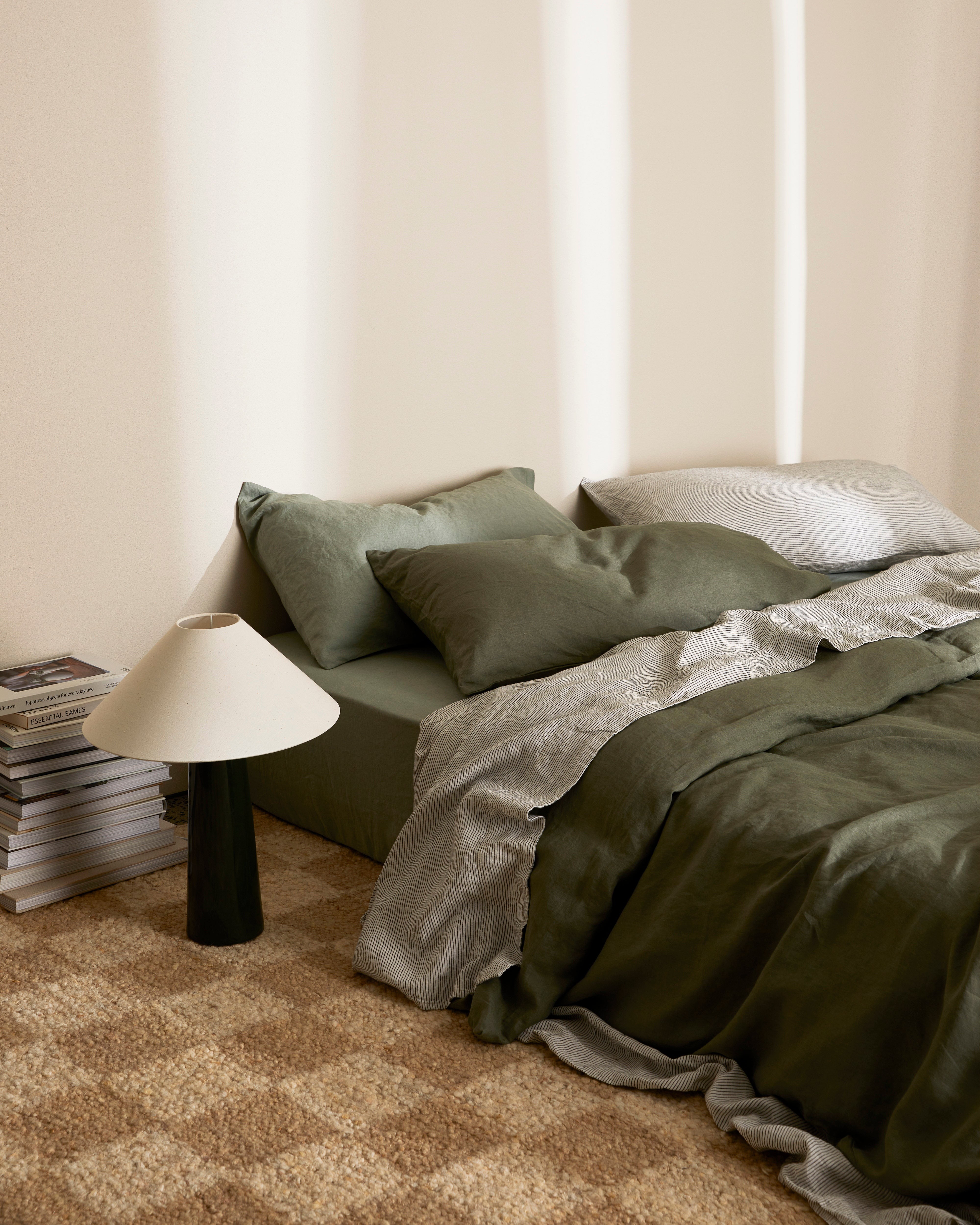 Linen Duvet Cover in Fern