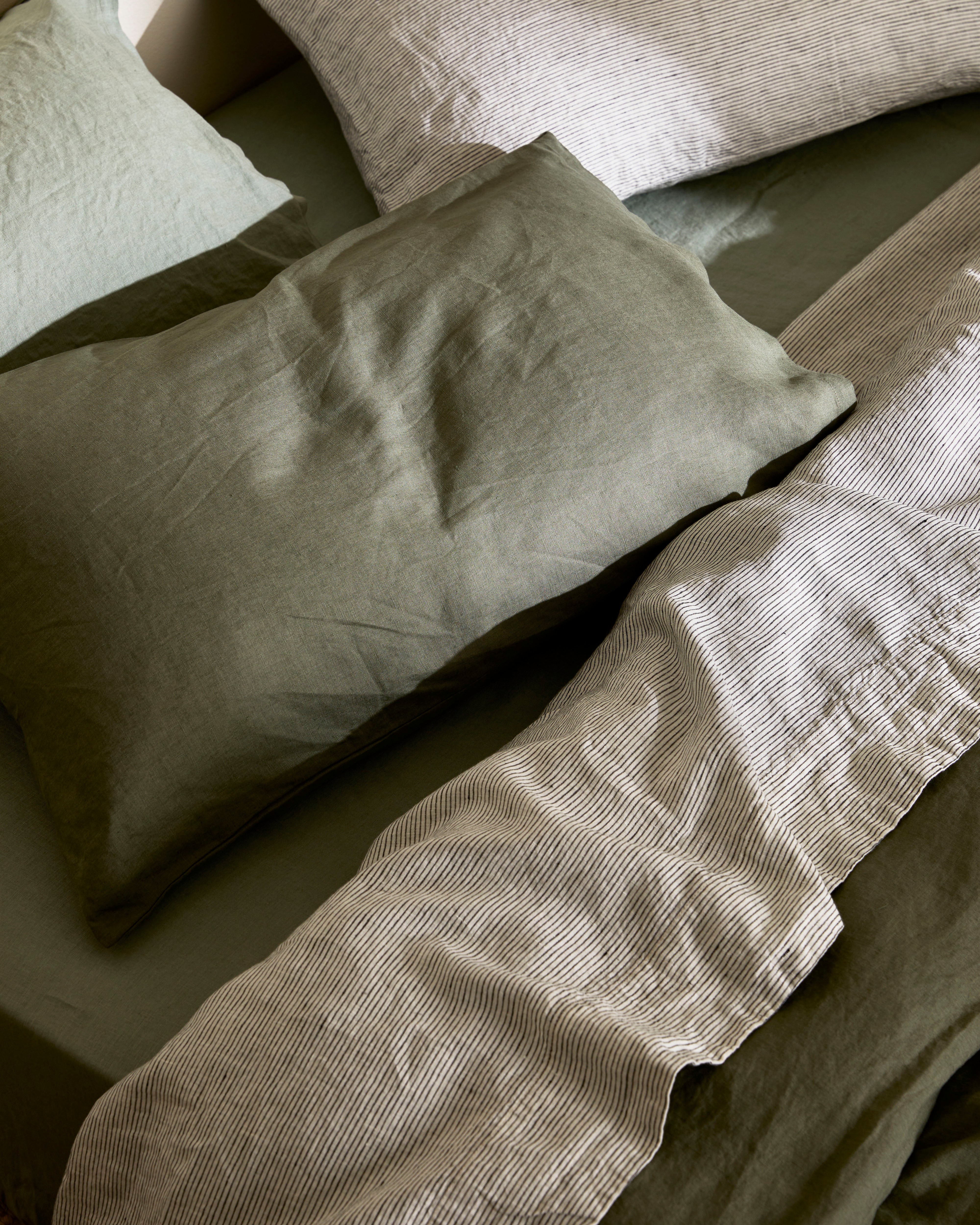 Linen Pillowcase Pair in Fern