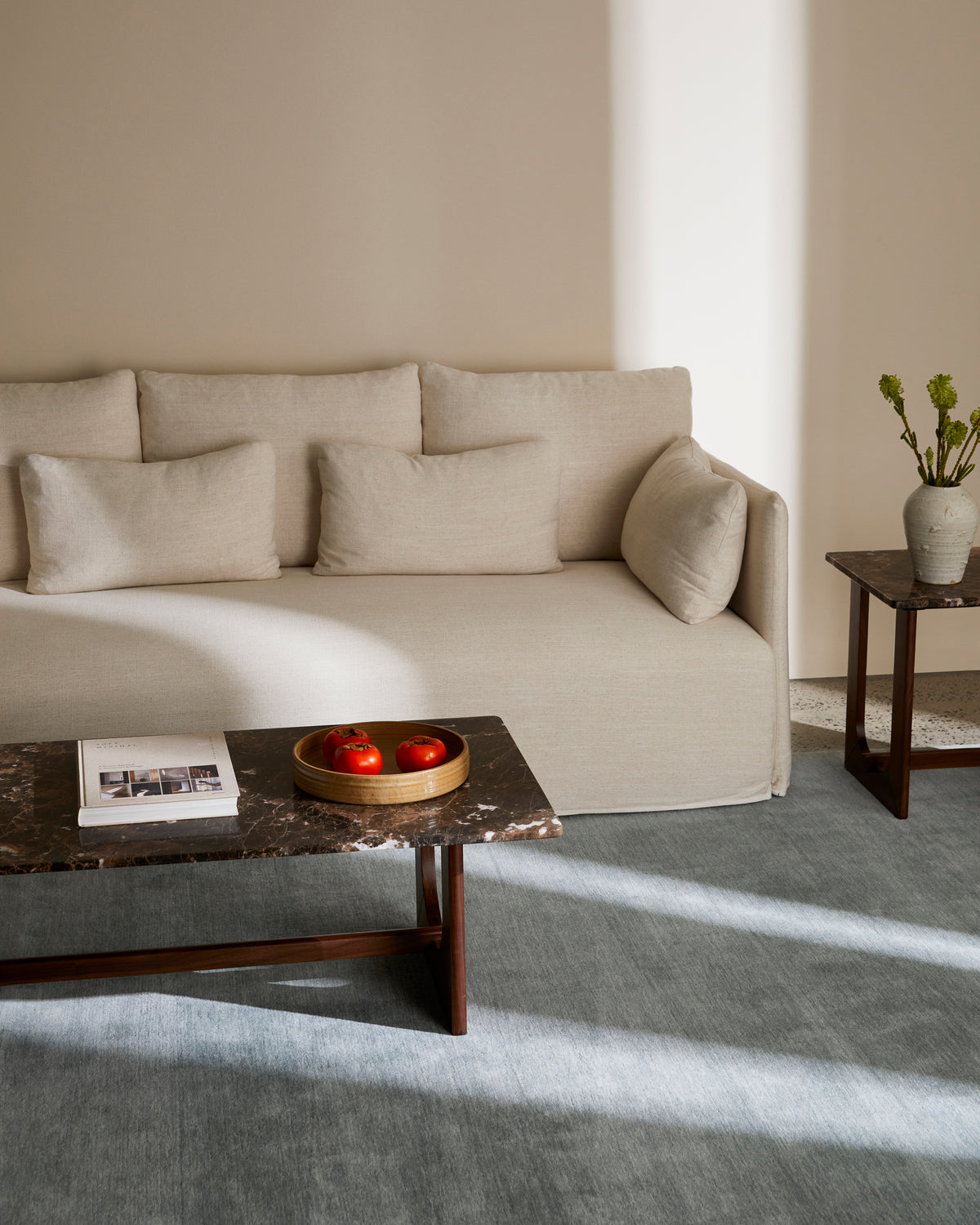 Lake Wool Rug - Steel Blue