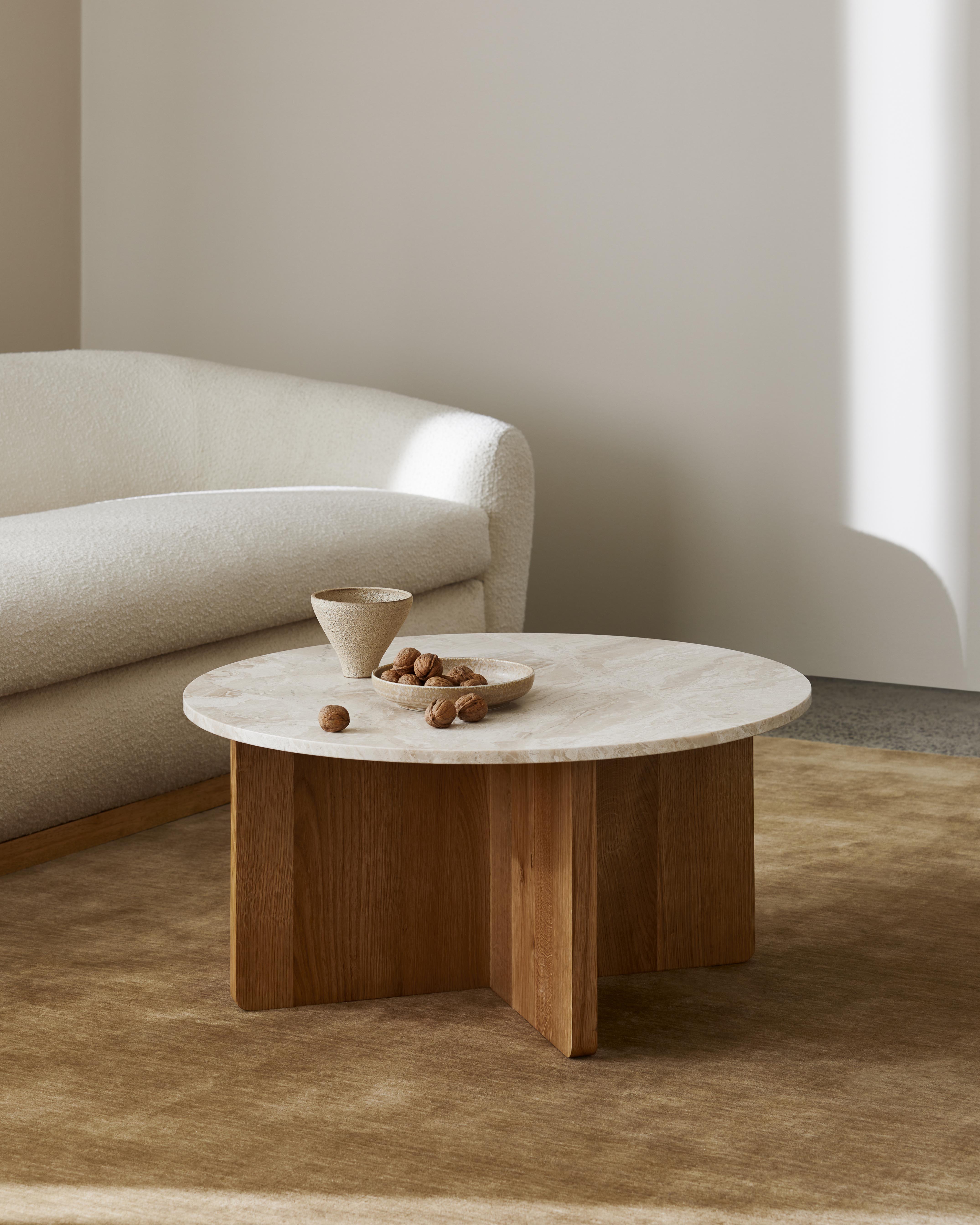 Axel Coffee Table Cream Marble