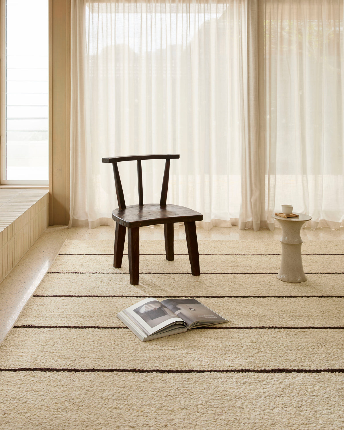 Oscar Rug Natural – Neutral Wool Flatweave | Milk & Sugar