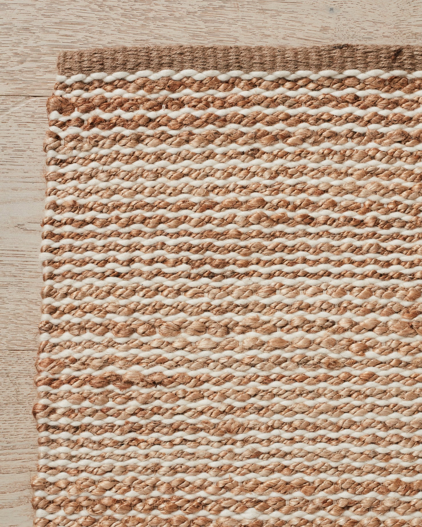 Ripple Jute and Wool Runner Natural - Milk & Sugar