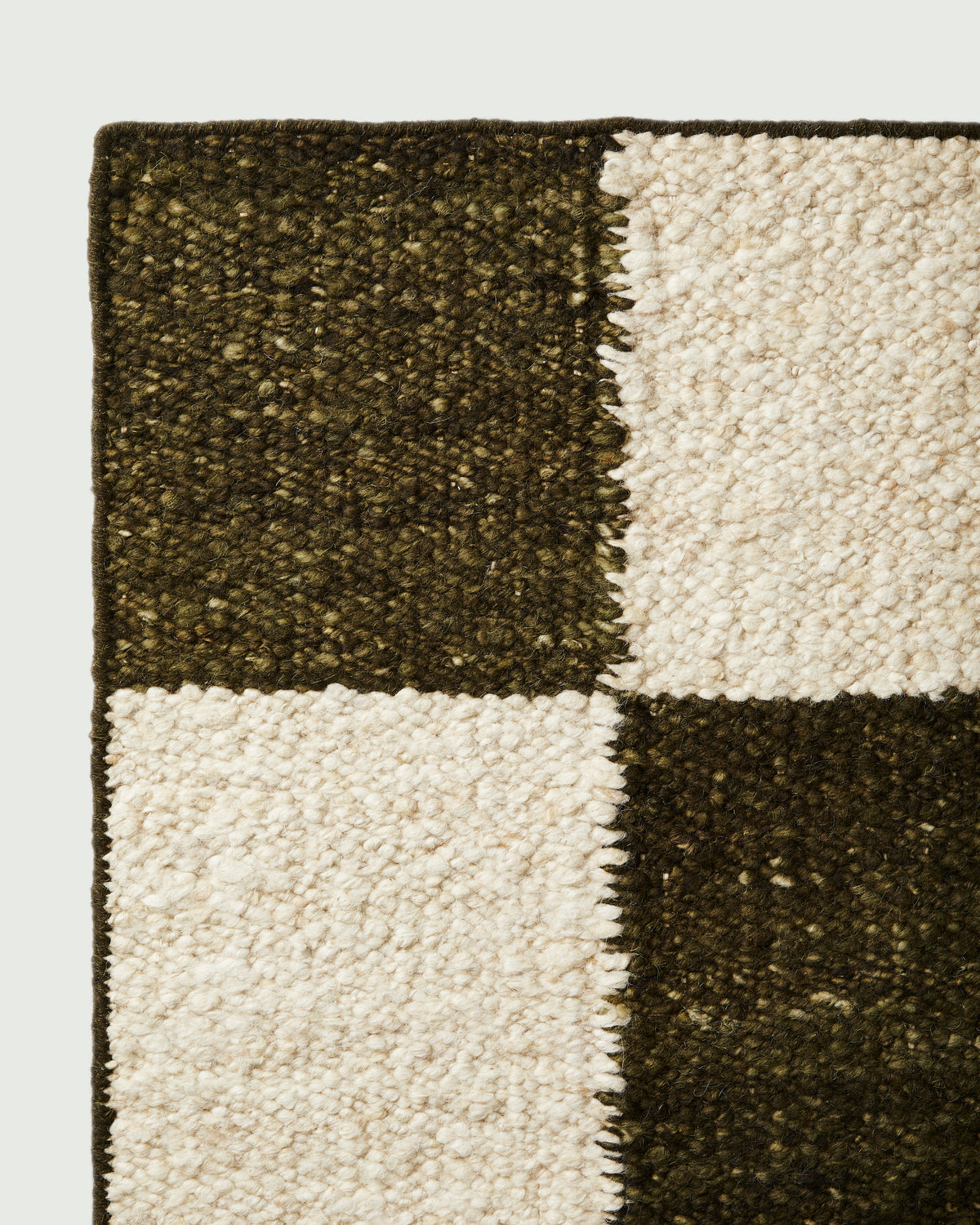 Checker Texture Rug Checker Rug - Forest Green