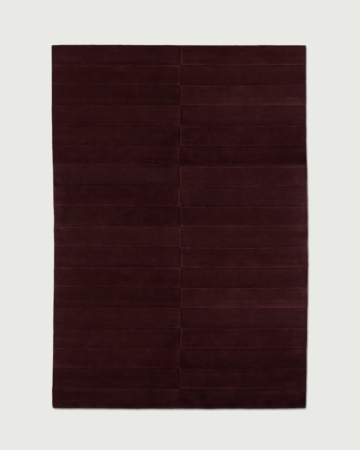 Trace Rug Plum – Deep Purple Wool Rug with Texture | Milk & Sugar