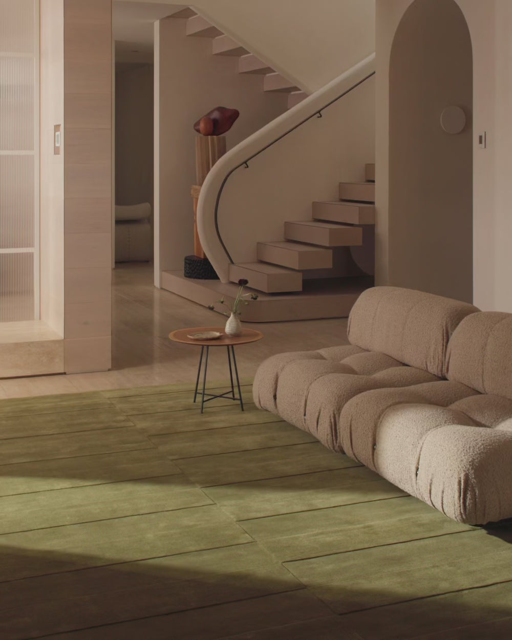 Trace Rug Eucalyptus – Pattern Wool Rug in Green | Milk & Sugar