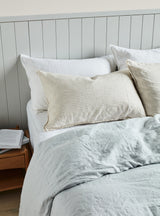 Natural Stripe French Flax Linen Pillowcase Set - Milk & Sugar