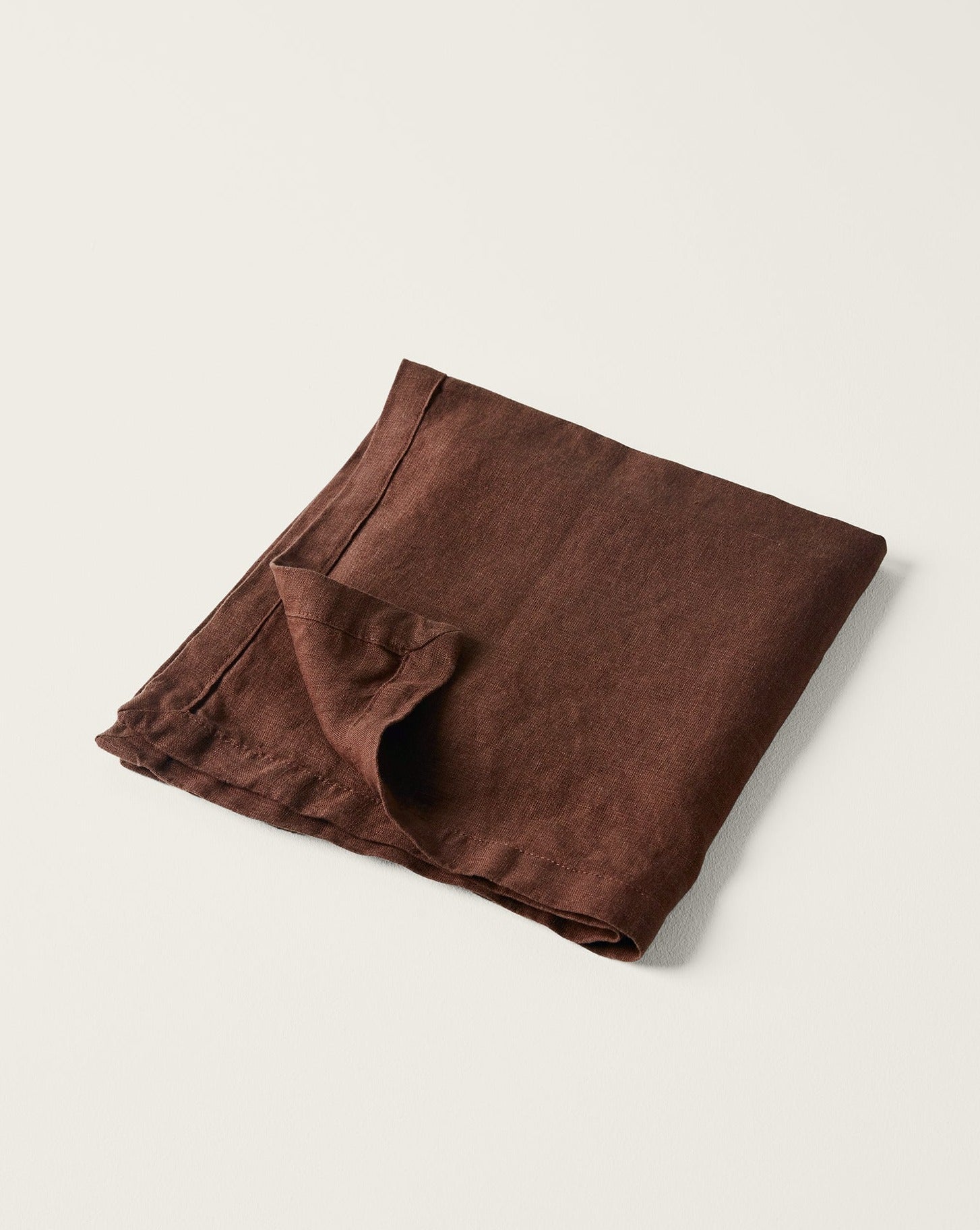 Cocoa French Flax Linen Napkins (Set of Four) - Milk & Sugar