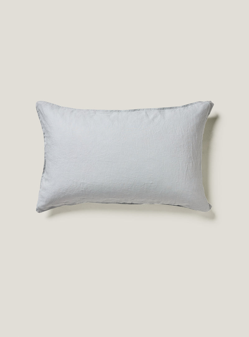 Dawn Blue French Flax Linen Pillowcase Set - Milk & Sugar