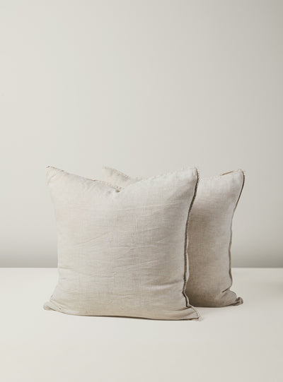 Flax European Linen Pillowcase Set - Milk & Sugar