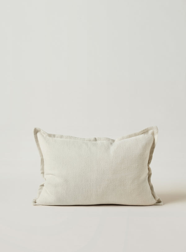 Tig Linen Cushion Ivory Rectangle - Milk & Sugar
