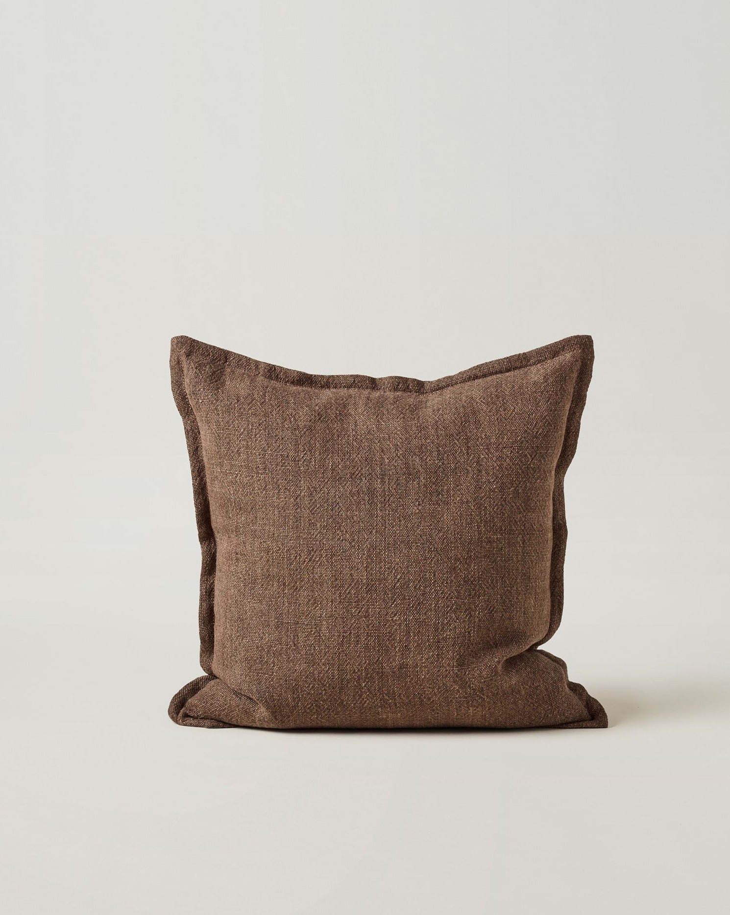 Tig Linen Cushion Mocha Standard - Milk & Sugar